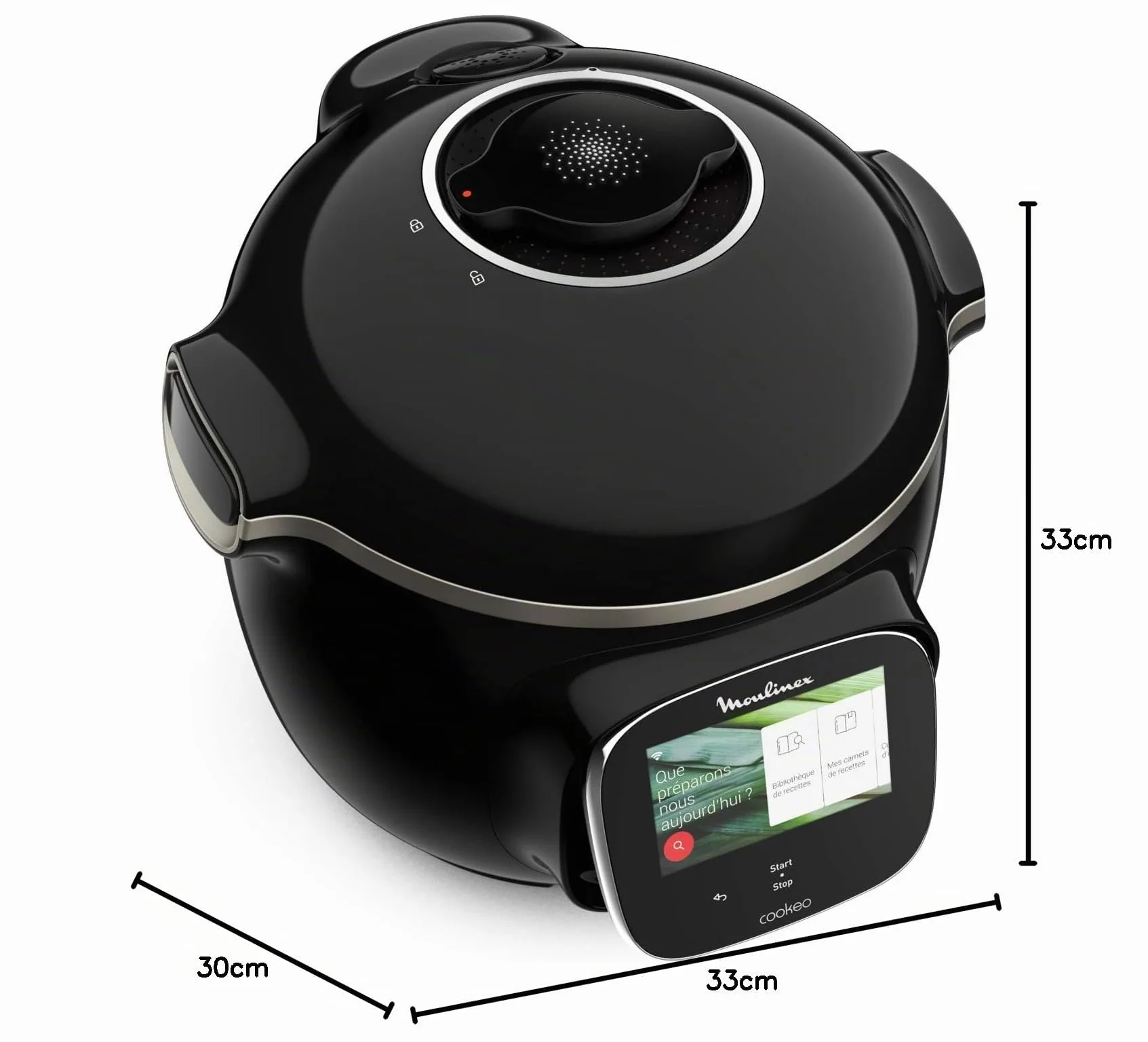 Moulinex Cookeo Touch Wi-Fi CE902 Freidora de aire sin aceite 1600 W 4 L 6 programas automáticos negro