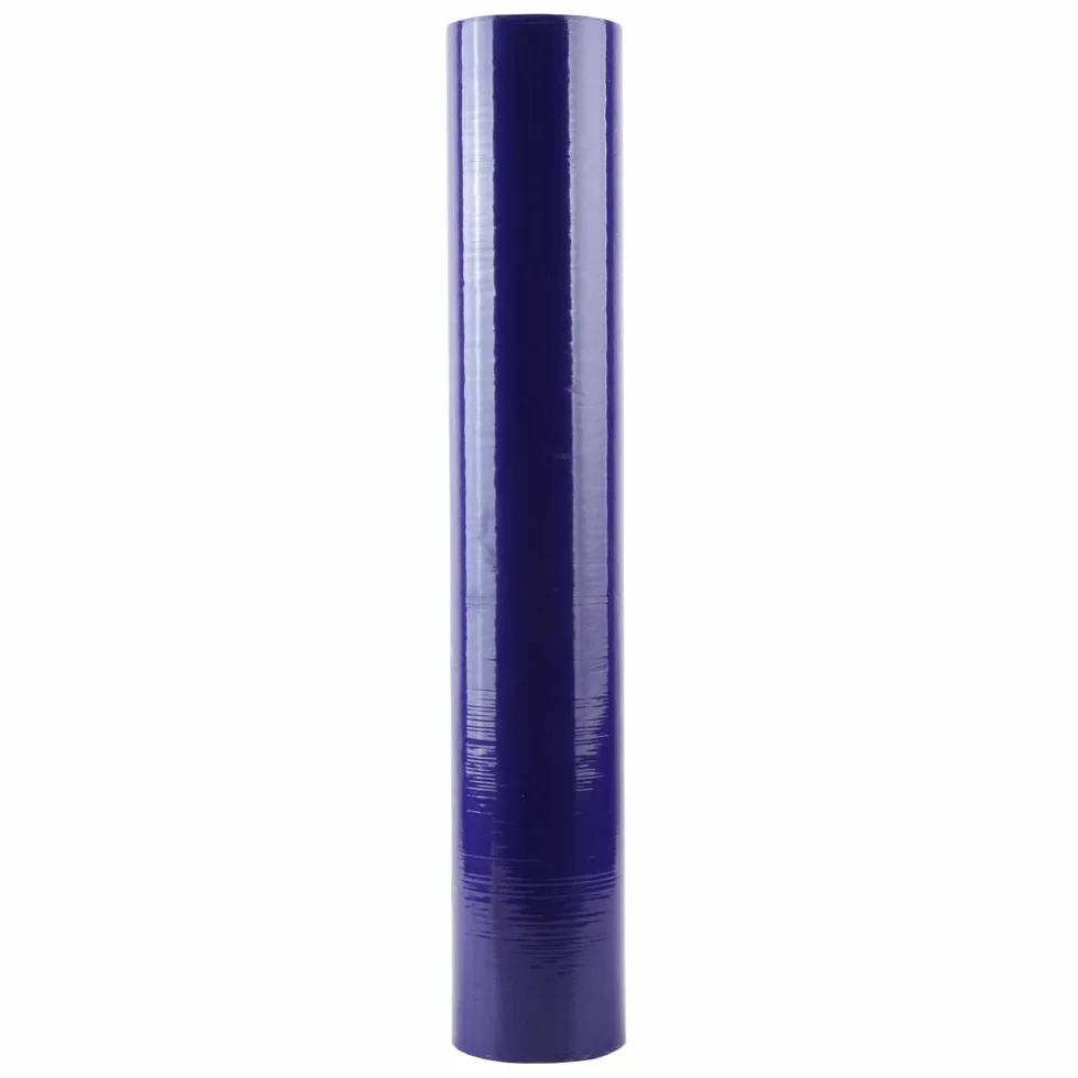 ALETO Protector de suelo autoadhesivo transparente para alfombras 100 m azul