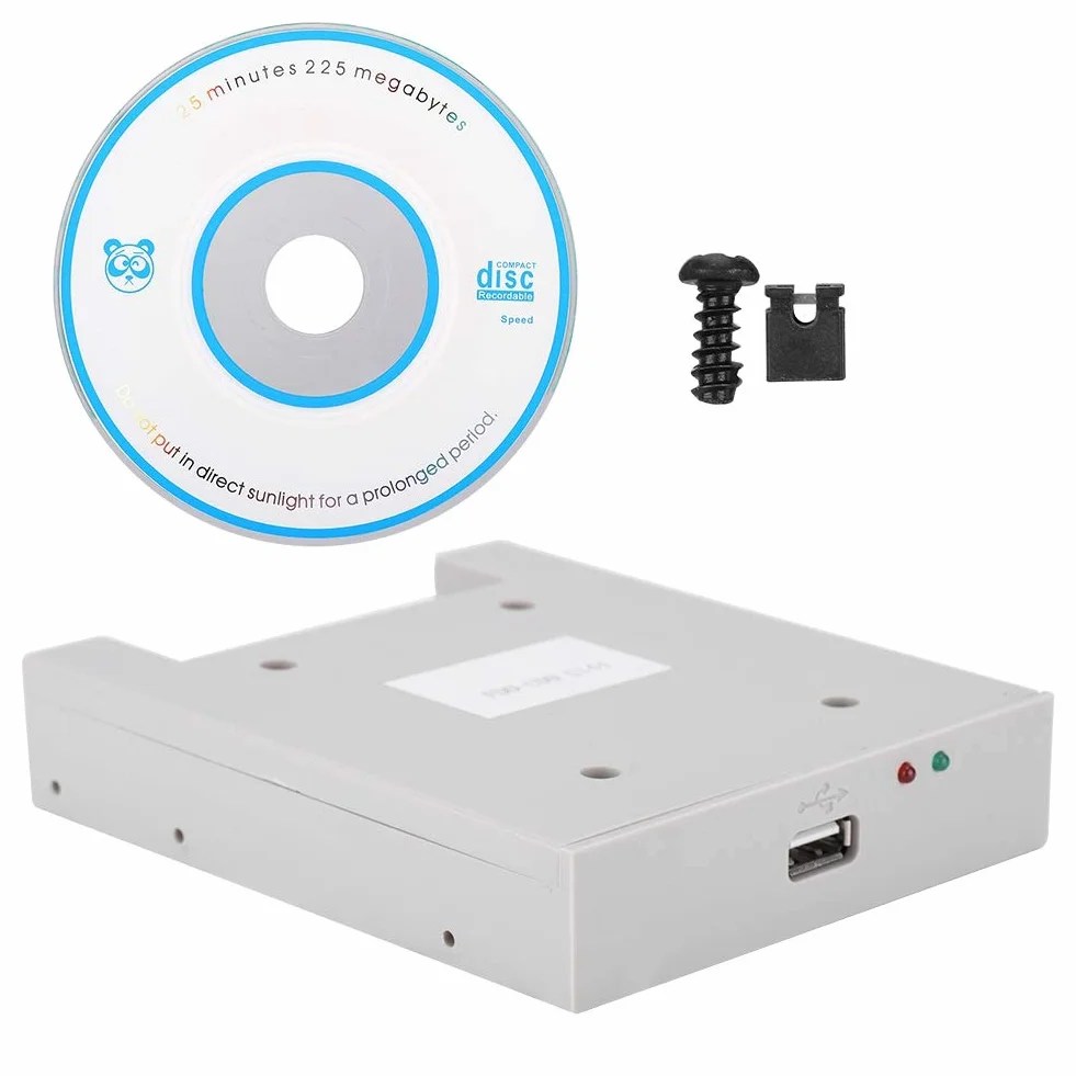 Ausla Unidad de Disquete USB Externa 3.5" 1.44MB, Emulador Flash Drive FDD-UDD U144, Plug & Play, para Control Industrial