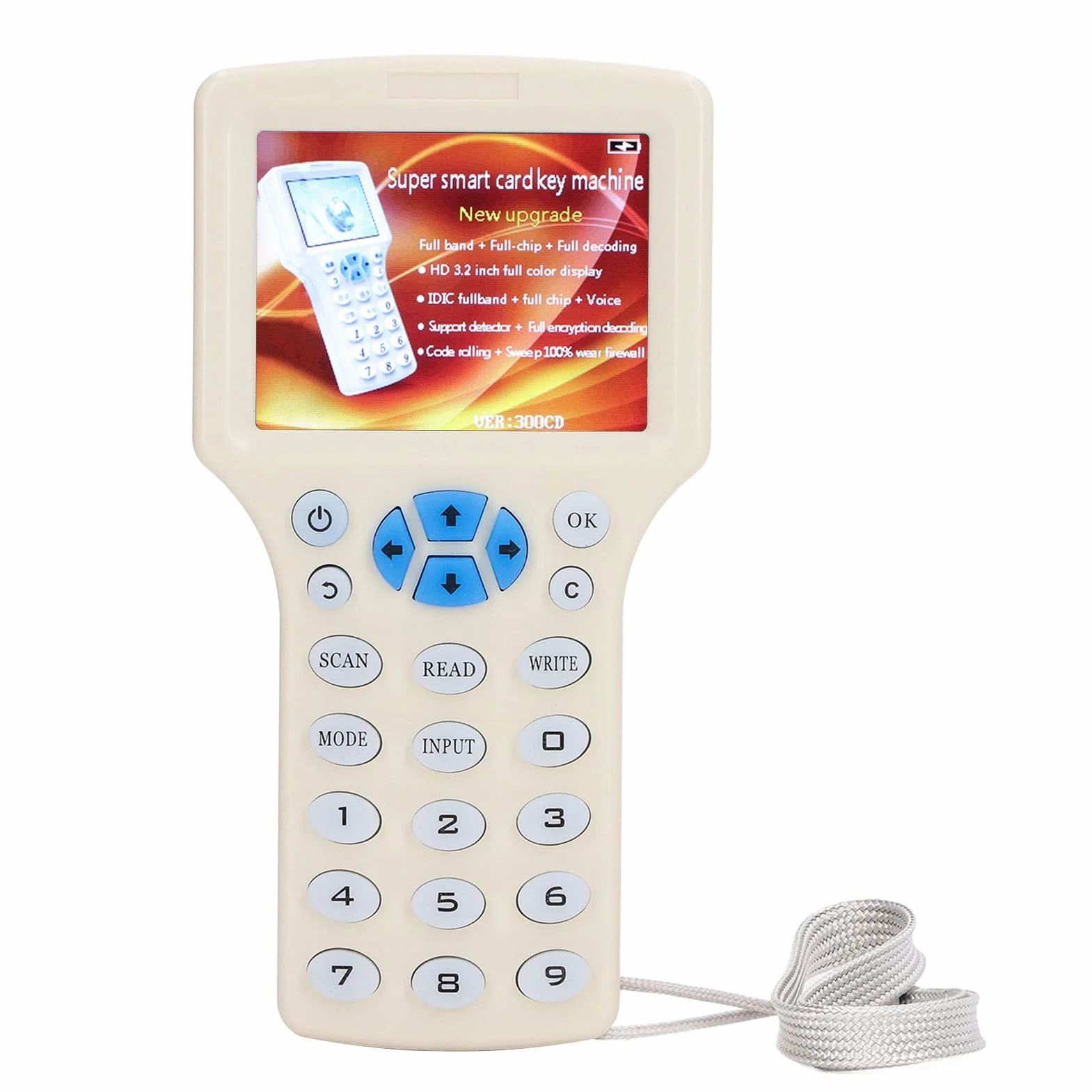 Copiadora de Tarjetas RFID NFC, Lector de Tarjetas de Identificación IC de 10 Frecuencias, Duplicador, Programador de Tarjetas Inteligentes con 10 Tarjetas T5577, Llaveros T5577