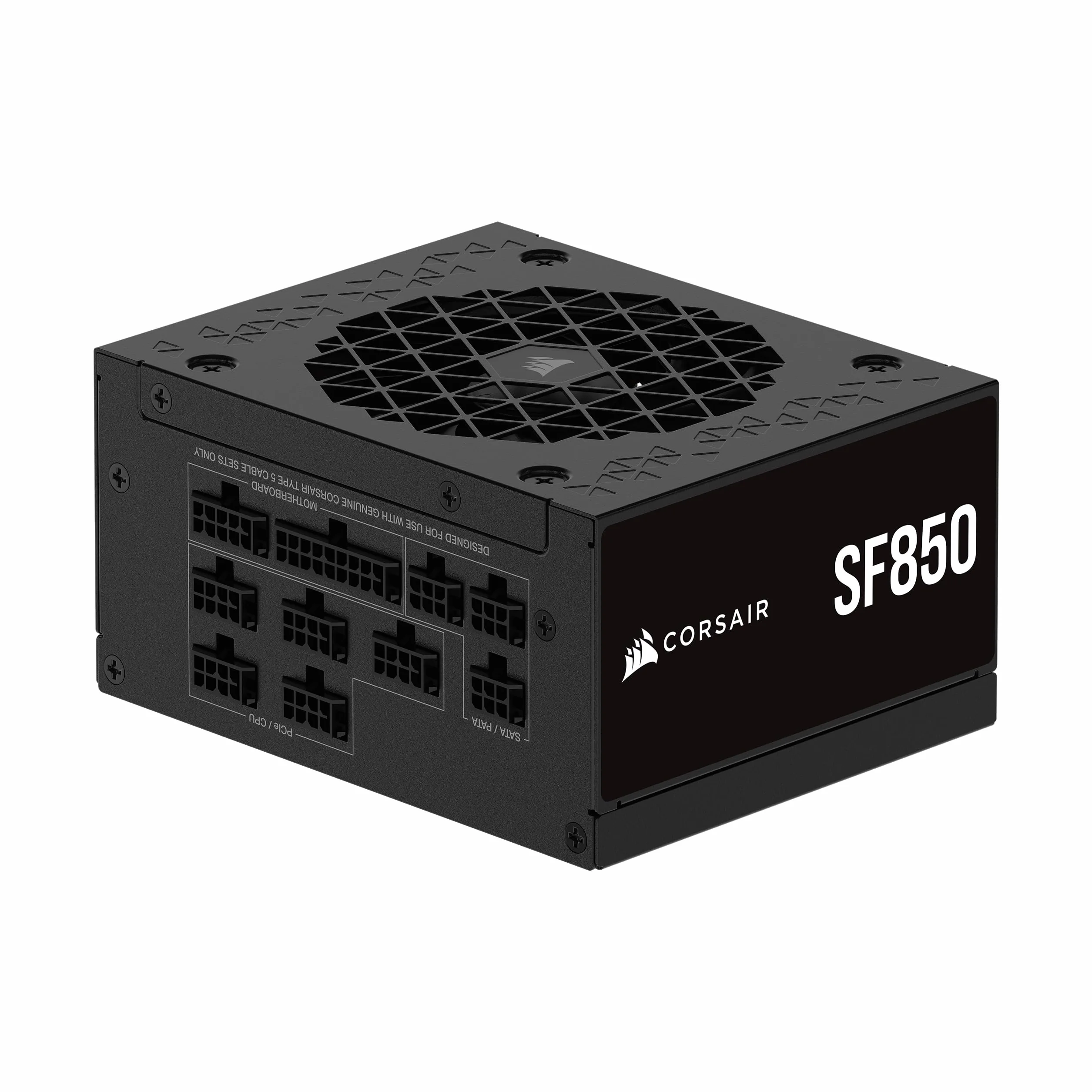 CORSAIR SF850 (2024) Fuente de Alimentación ATX Totalmente Modular de Bajo Ruido 80 Plus Platinum – Compatible con ATX 3.1 – Preparada para PCIe 5.1 - Negro