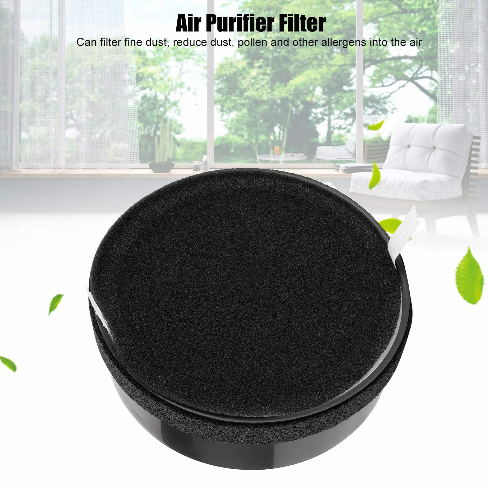 Filtro de repuesto HEPA H13 3 en 1 compatible con Levoit H132 H132-RF, negro