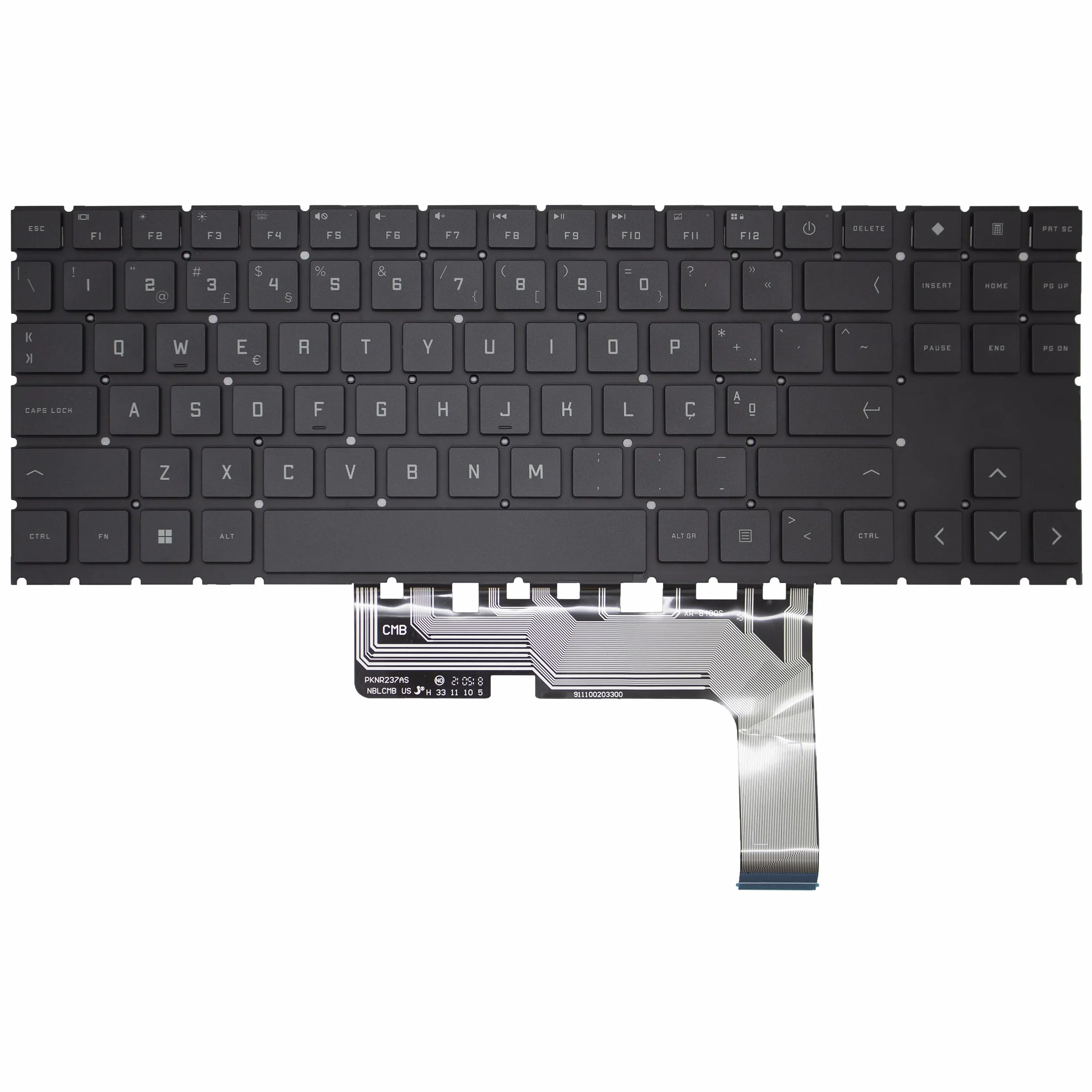 Teclado retroiluminado RGB de diseño multilingüe para HP Omen 15-EN 15-EN1013DX versión 2 (no apto para la versión 1) (portugués/portugués)