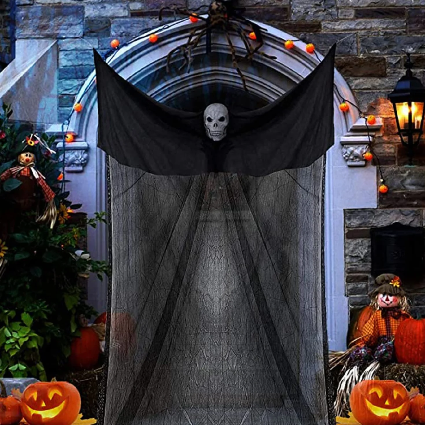 Fantasmas Colgantes de Halloween, Máscara de Esqueleto Colgante Decoraciones de Halloween