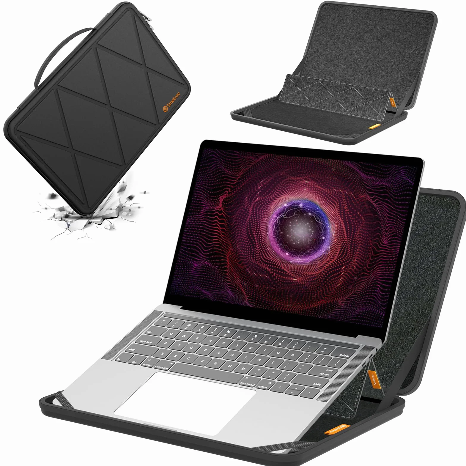 Smatree MS112 Funda Protectora rígida de EVA con Soporte Compatible para 16 Pulgadas Lenovo Legion Pro 7i Gen 10/Legion 9i Gen 9, para 16 Pulgadas Lenovo LOQ 16IRH8/16APH8 Portátil de Juegos
