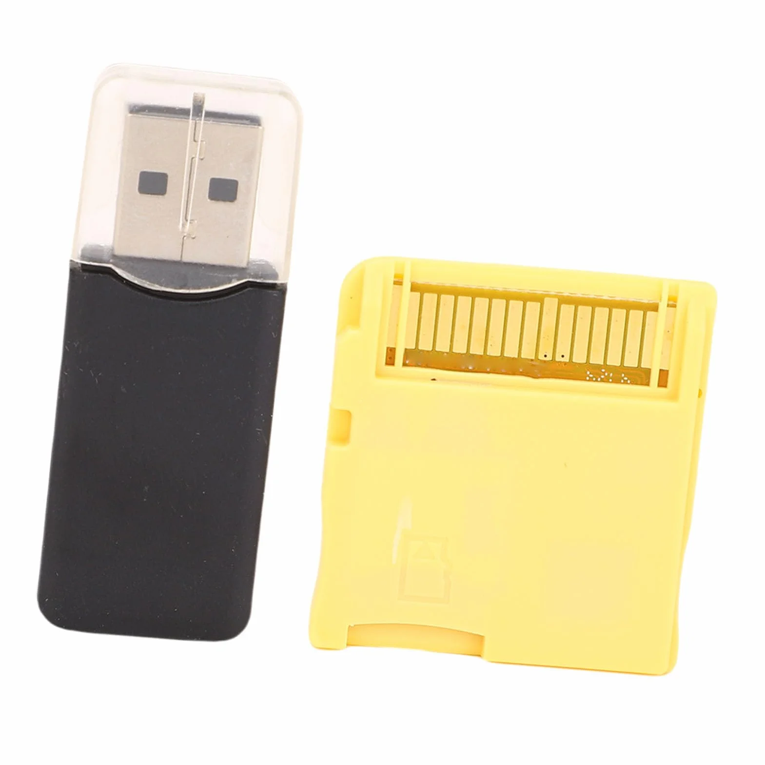VBESTLIFE Tarjeta Flash de Videojuego, 2025 Nuevas Tarjetas Flash ASIC Video Video Video Compatibles con la Serie NDS 2DS 3DS, Incluye el Lector de Cartas (Gold)