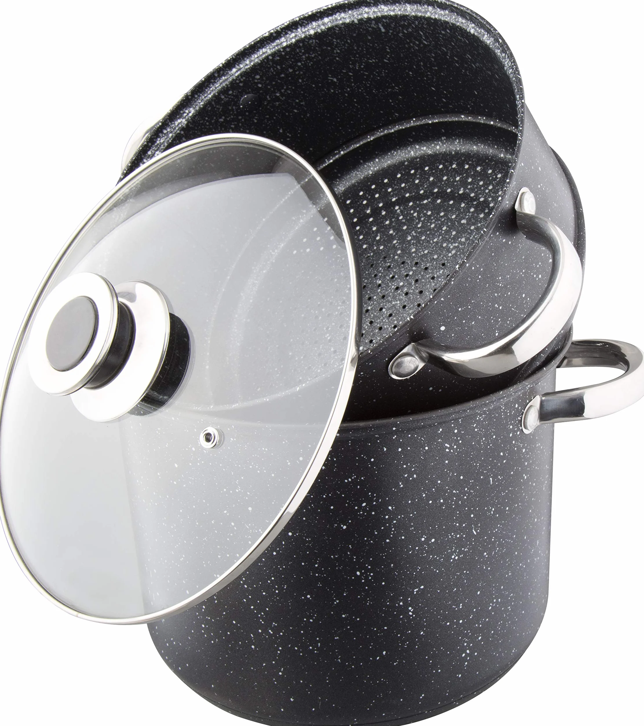 Kamberg Olla 3 en 1 Cocción al Vapor 24cm 8L Acero Inoxidable Inducción