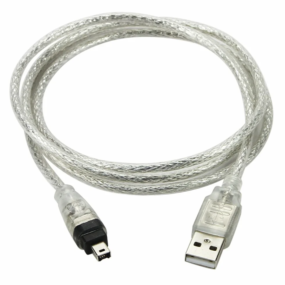 Cable adaptador USB macho a Firewire IEEE 1394 de 4 pines iLink macho para DCR-TRV75E DV 1 m USB Firewire Cable