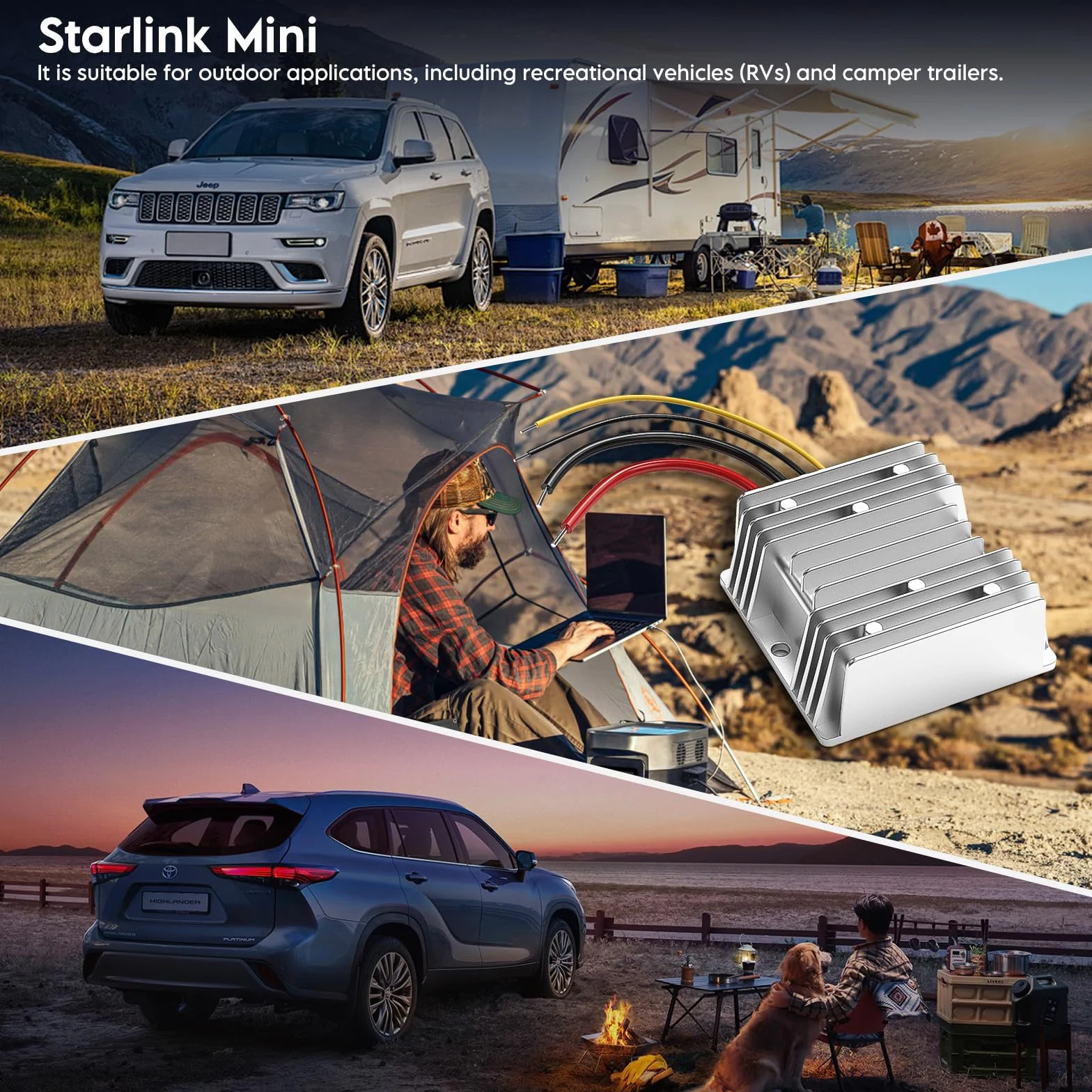 XLTTYWL Starlink Mini Adaptador 12V 144W 12V a 48V 3A DC Cable 5x2.1mm para Mini Star Link Dishy