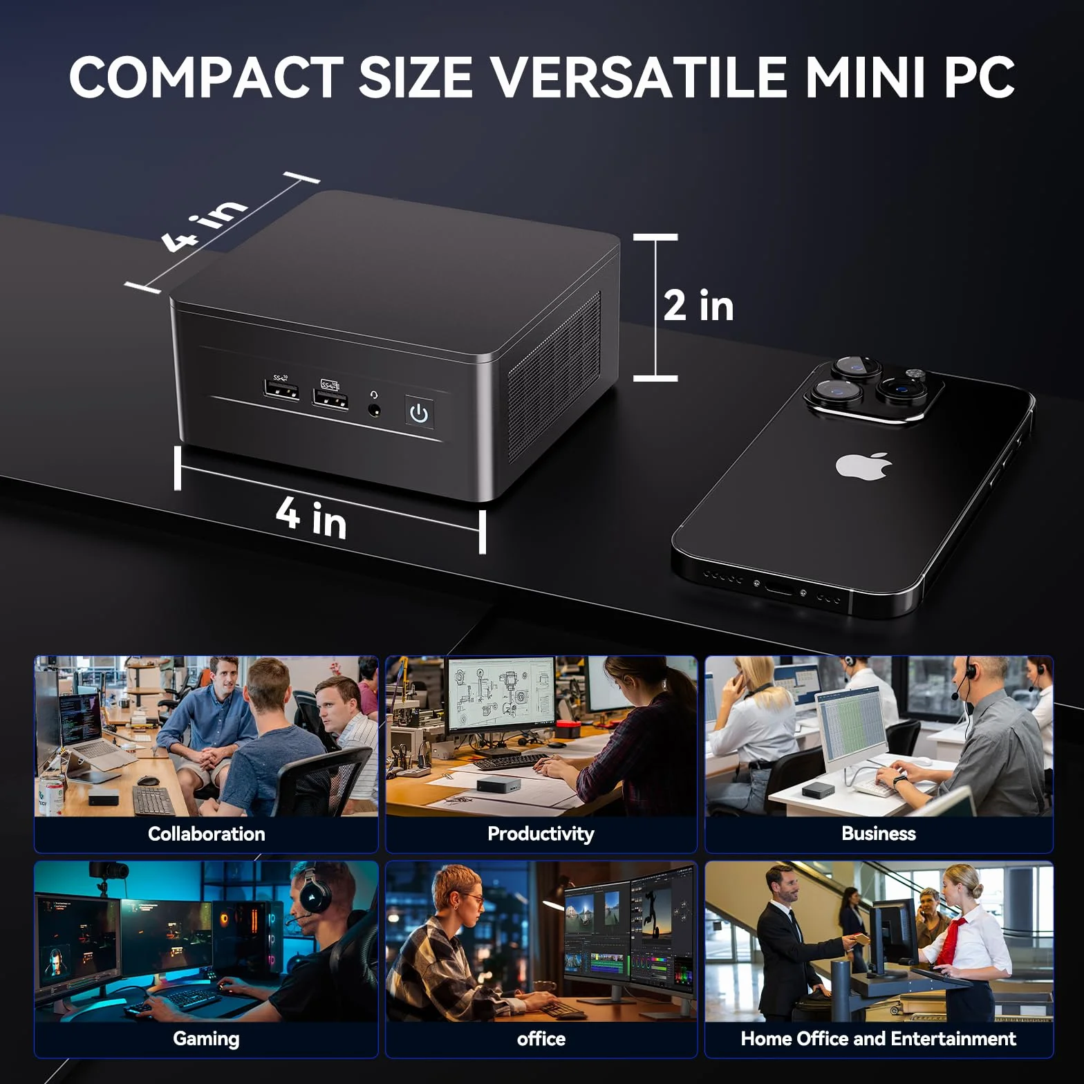 Intel NUC 13 Pro for ASUS NUC 13 Pro NUC13ANHi5 Arena Canyon Mini PC, i5-1340P, 16GB RAM, 512GB SSD, Mini Computer Win 11 Pro für Business Home Office, Unterstützung 8K/4K Quad Display/WiFi 6E/BT 5.3