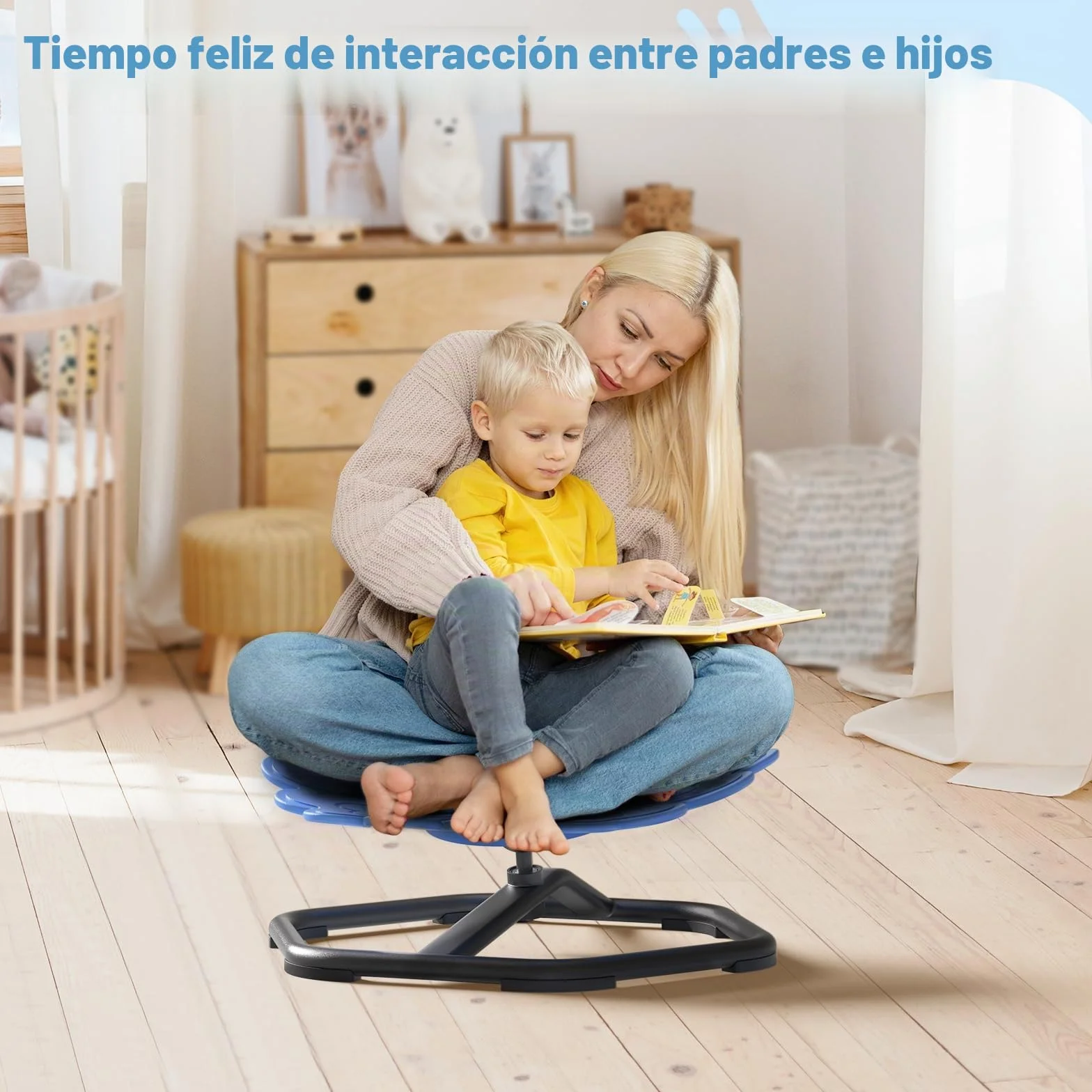 Silla sensorial giratoria carrusel 360º para niños autistas Sit & spin