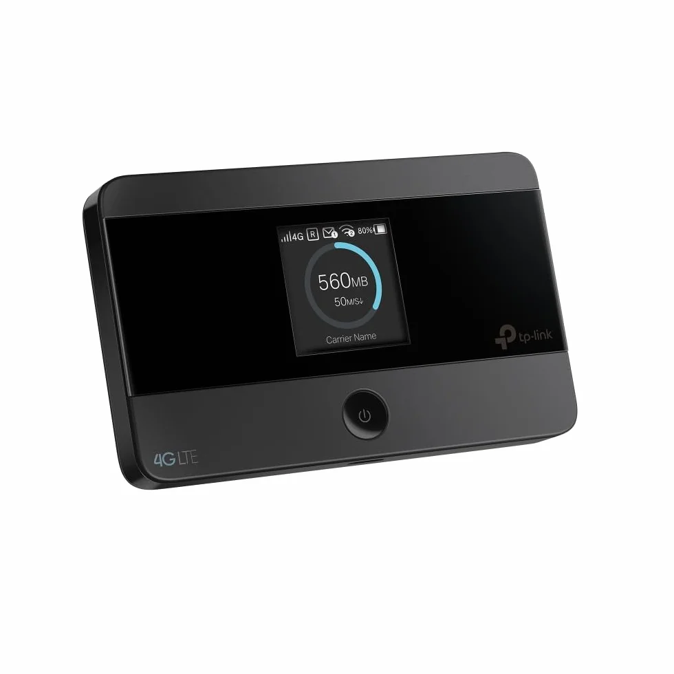 TP-Link M7352 - Router WiFi Portátil 4G LTE WiFi 6, hasta 150 Mbps, Hotspot hasta 10 Dispositivos, Pantalla, Batería 10h, Ranura SIM y microSD hasta 2TB