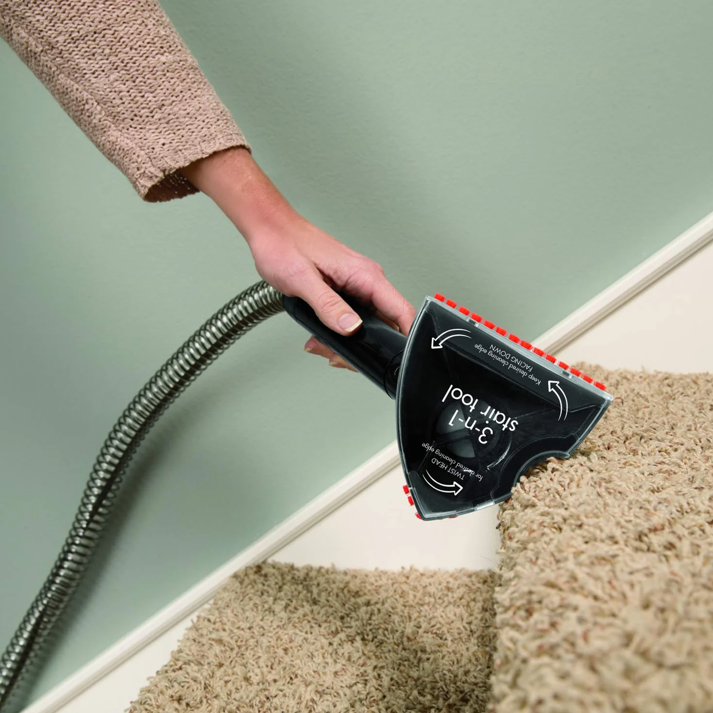 BISSELL Cepillo 3 en 1 para Spotclean y Multiclean, Accesorio de Limpieza 2369