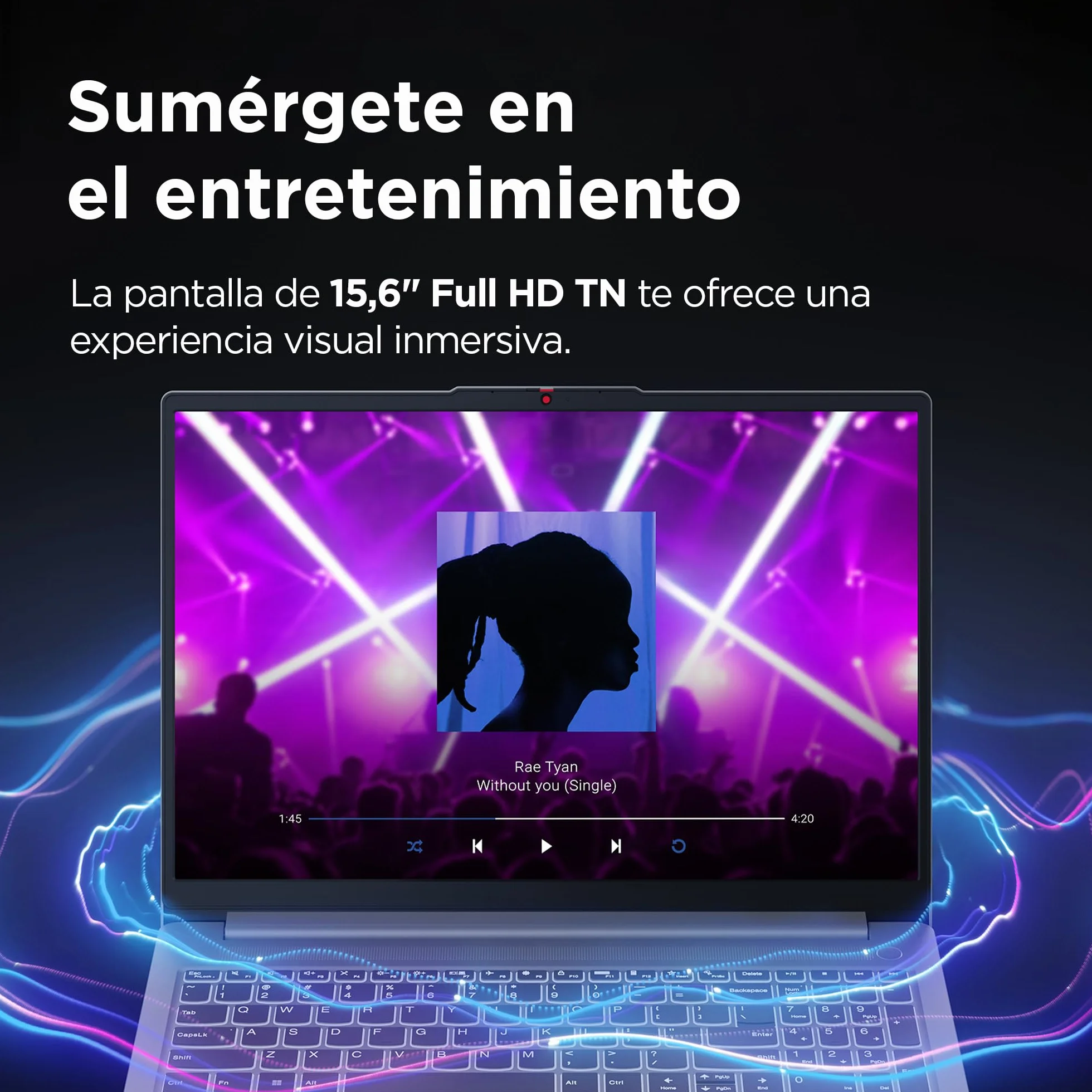 Lenovo IdeaPad Slim 3 Gen 8 - Ordenador Portátil 15.6" FHD (AMD Ryzen 5 40, Radeon 610M Graphics, 16 GB RAM, 512 GB SSD, USB-C, Wi-Fi 6, Windows 11 Home) Teclado QWERTY Español, Gris Ártico