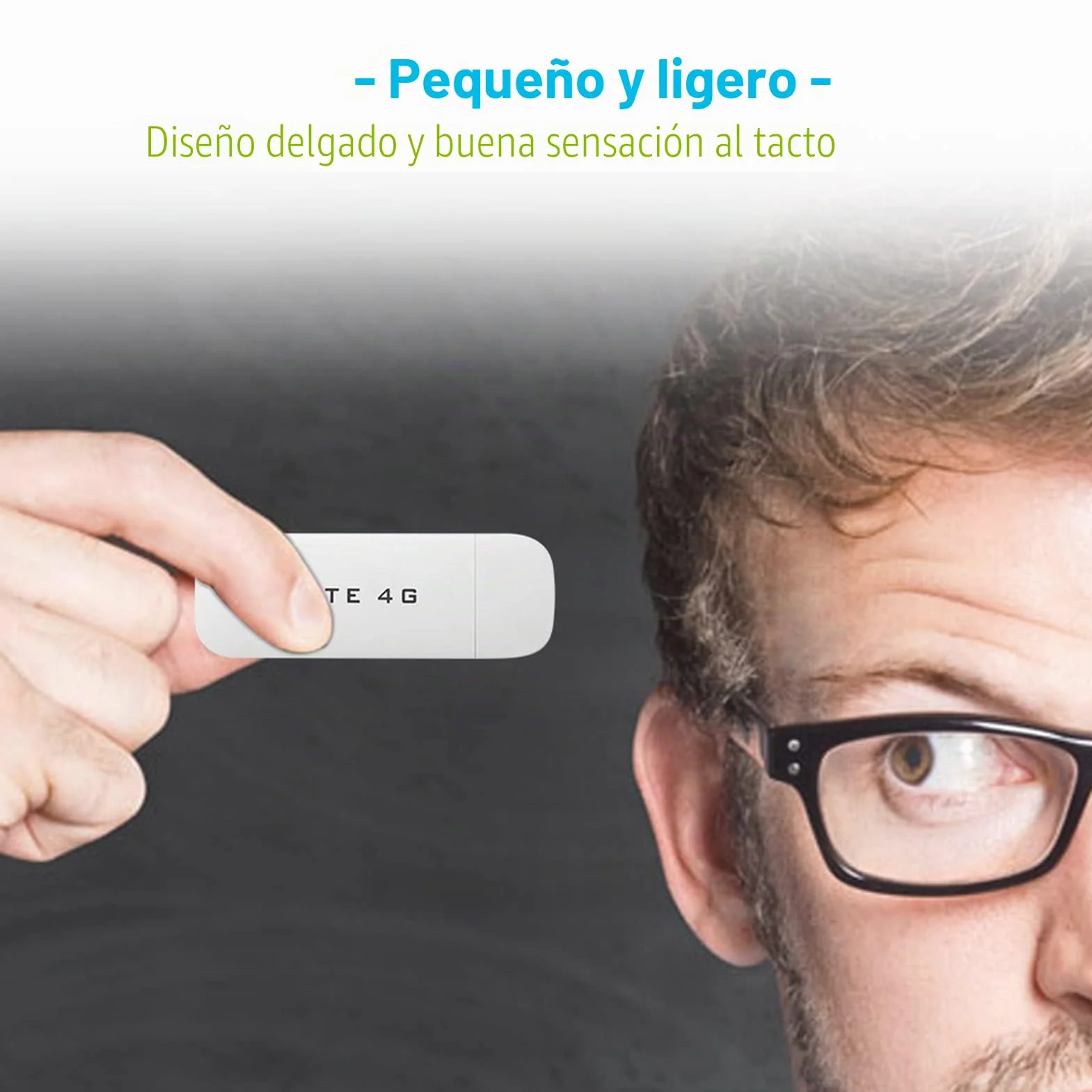 USB LTE Surfstick Adaptador, 4G LTE WLAN Módem Stick USB Adaptador de Red Inalámbrica Hotspot Wi-Fi de Viaje de Bajo Costo con FDD B1 / B3 Tarjetas SIM Compatibles 100 Mbp
