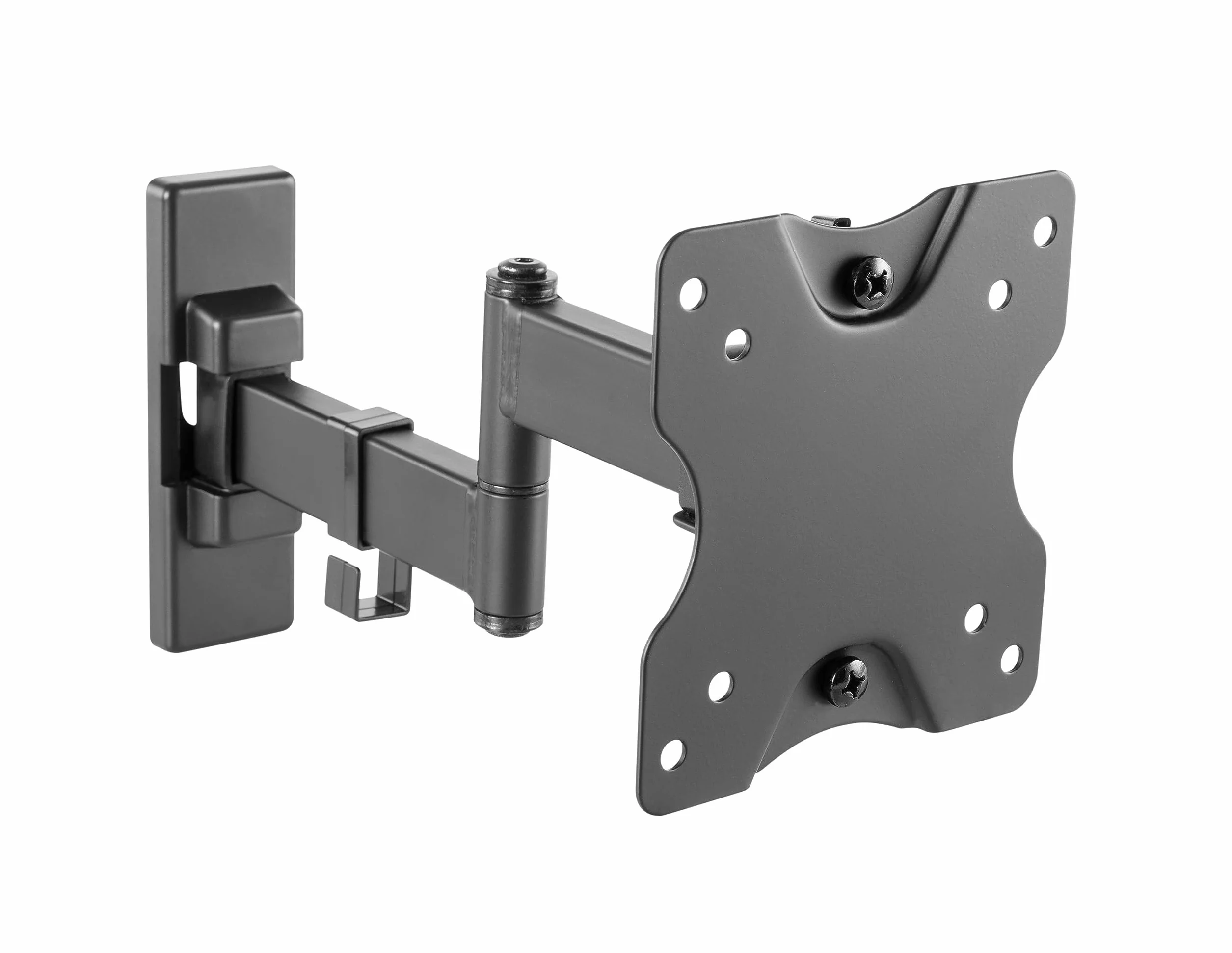RICOO Soporte Monitor de Pared S5011, Ajustable Giratorio e Inclinable para Pantallas de 13" a 27" VESA 75x75 100x100, Capacidad Máxima 20kg Ideal para Espacios de Trabajo y Oficina.