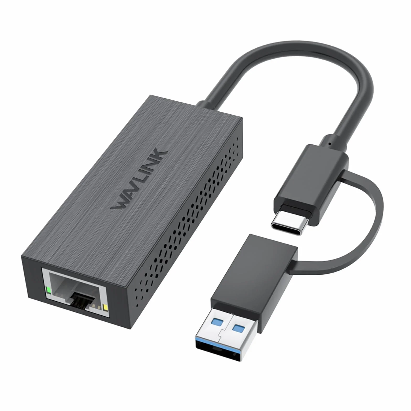 WAVLINK Adaptador USB C a Ethernet, Adaptador 2.5G USB LAN, Compatible con Ordenador portátil, PC con Windows 7/8/10, XP, Vista, Mac OS 10.6 o Superior