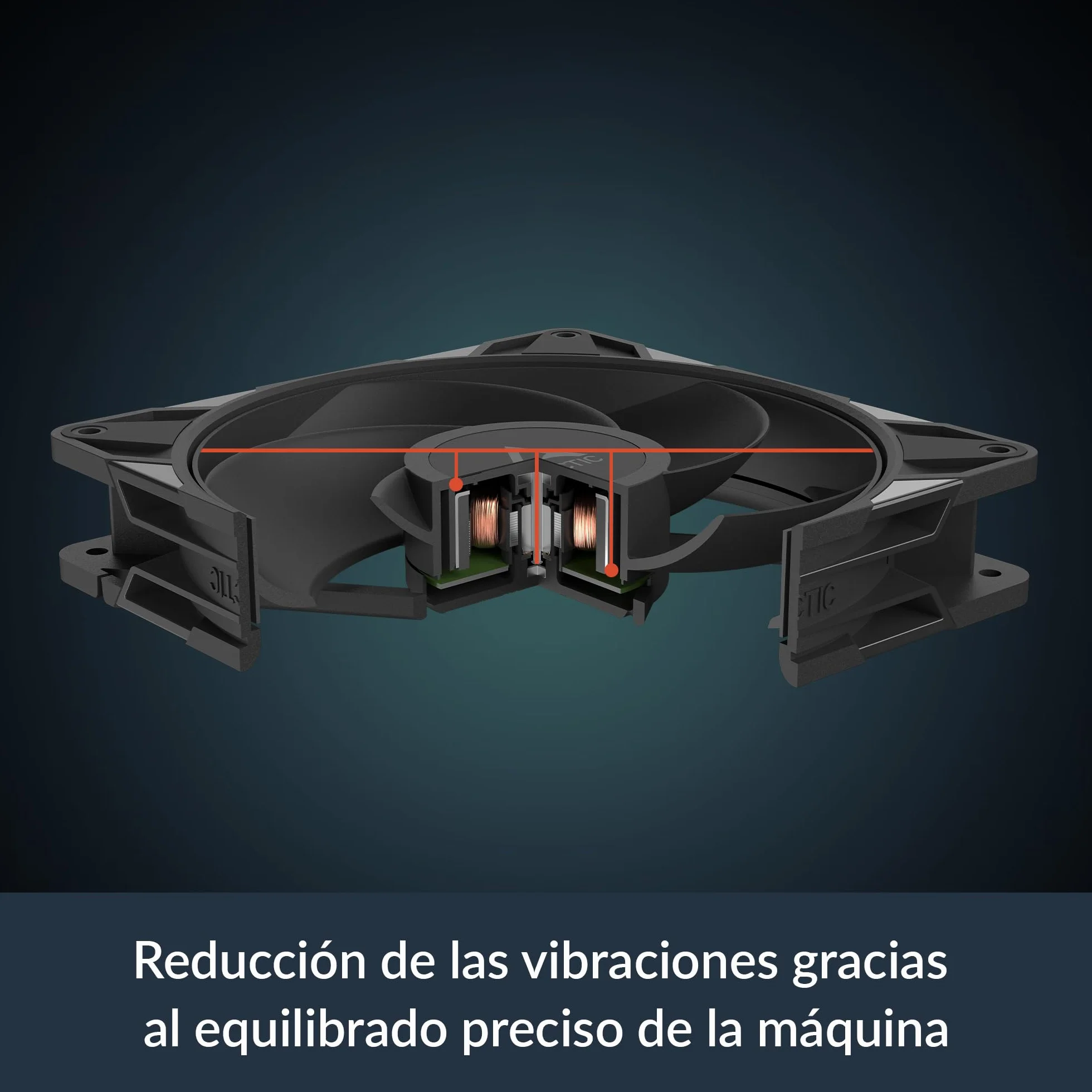 ARCTIC P14 Pro Reverse (3 Piezas) - 140 mm Ventilador Prémium con flujo de aire inverso, Ventilador PWM con divisor de cable en Y, 400-2650 rpm, 0 rpm <5% PWM, cojinete hidrodinámico, 4-Pin - Negro