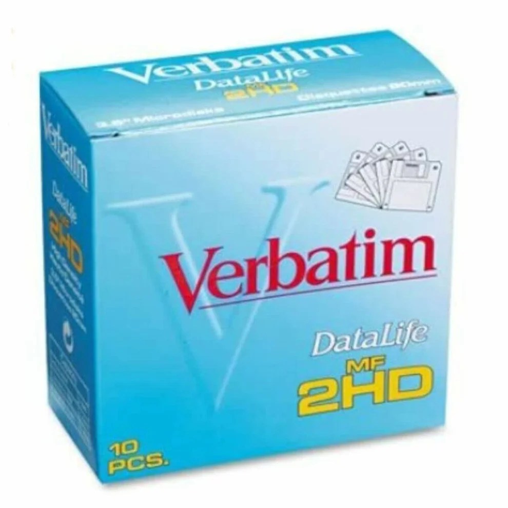 Verbatim DataLife - Microdiscos MF-2HD de Alta Densidad de 3.5 Pulgadas, 10 disquetes por Paquete