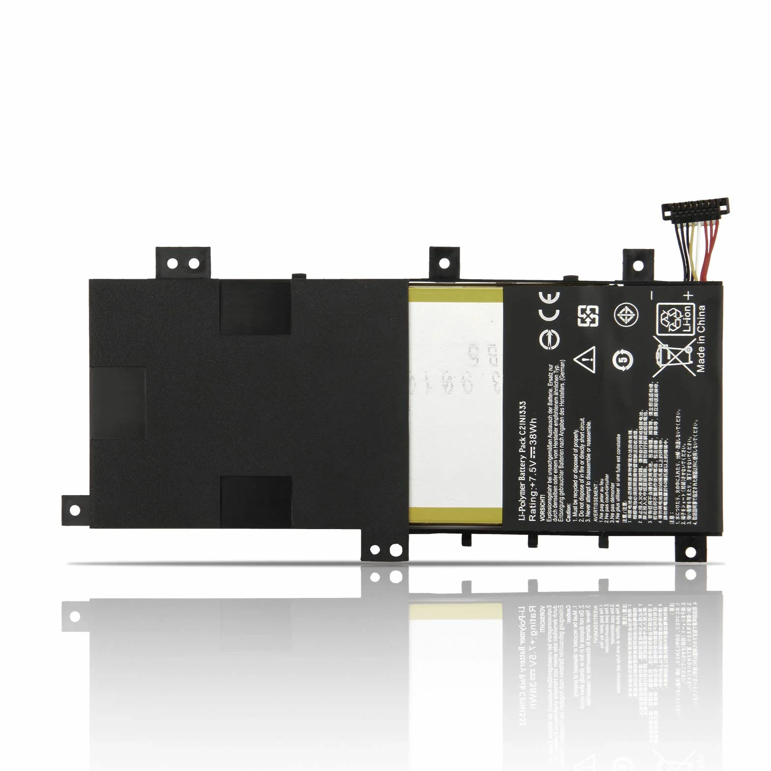 K KYUER 38Wh C21N1333 Laptop Batería para ASUS Transformer Book Flip TP550L TP550LA TP550LAB TP550LD TP550LJ R554L R554LA X454 TP550LA-UH51T CJ004H CJ040H CJ090H TP550LD-CJ078H CJ060H CJ084H C21NI333