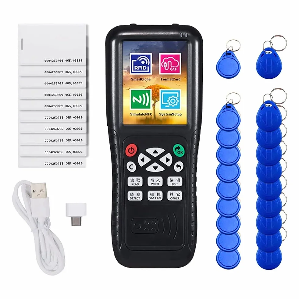 ICopy X100 - Lector de tarjetas inteligentes NFC con lector ICopy X100 NFC ID, color negro, 1 juego