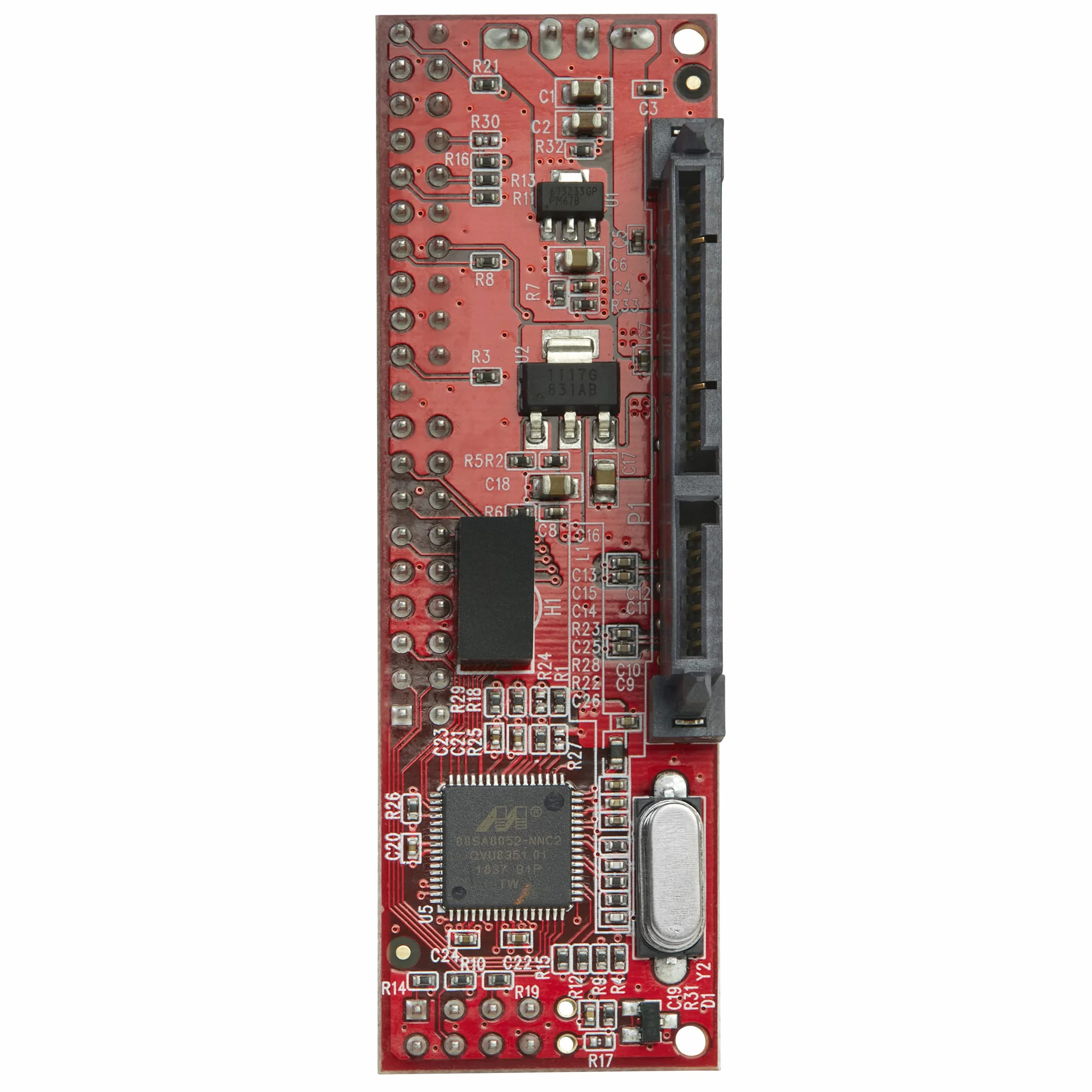 StarTech.com Conversor Adaptador IDE PATA de 40 pines a SATA - Convertidor para Disco Duro SSD - 1x IDE Macho - 1x SATA - 1x SP4 Macho (IDE2SAT2)