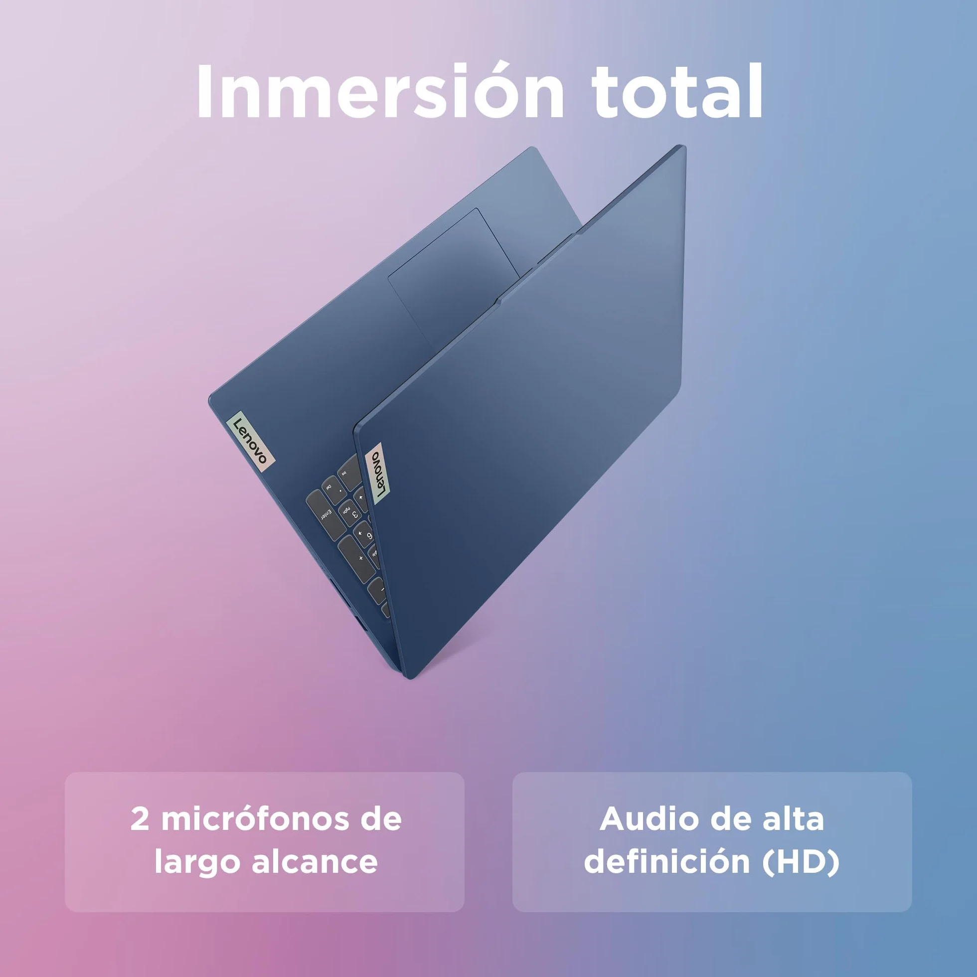 Lenovo IdeaPad Slim 3 Gen 8 – Ordenador Portátil 15.6'' FHD (Intel Core i3-N305, Intel UHD Graphics, 8 GB RAM, 256 GB SSD, Wi-Fi 6, Win 11 Home, Office Trial) Teclado QWERTY Español - Azul Abismo