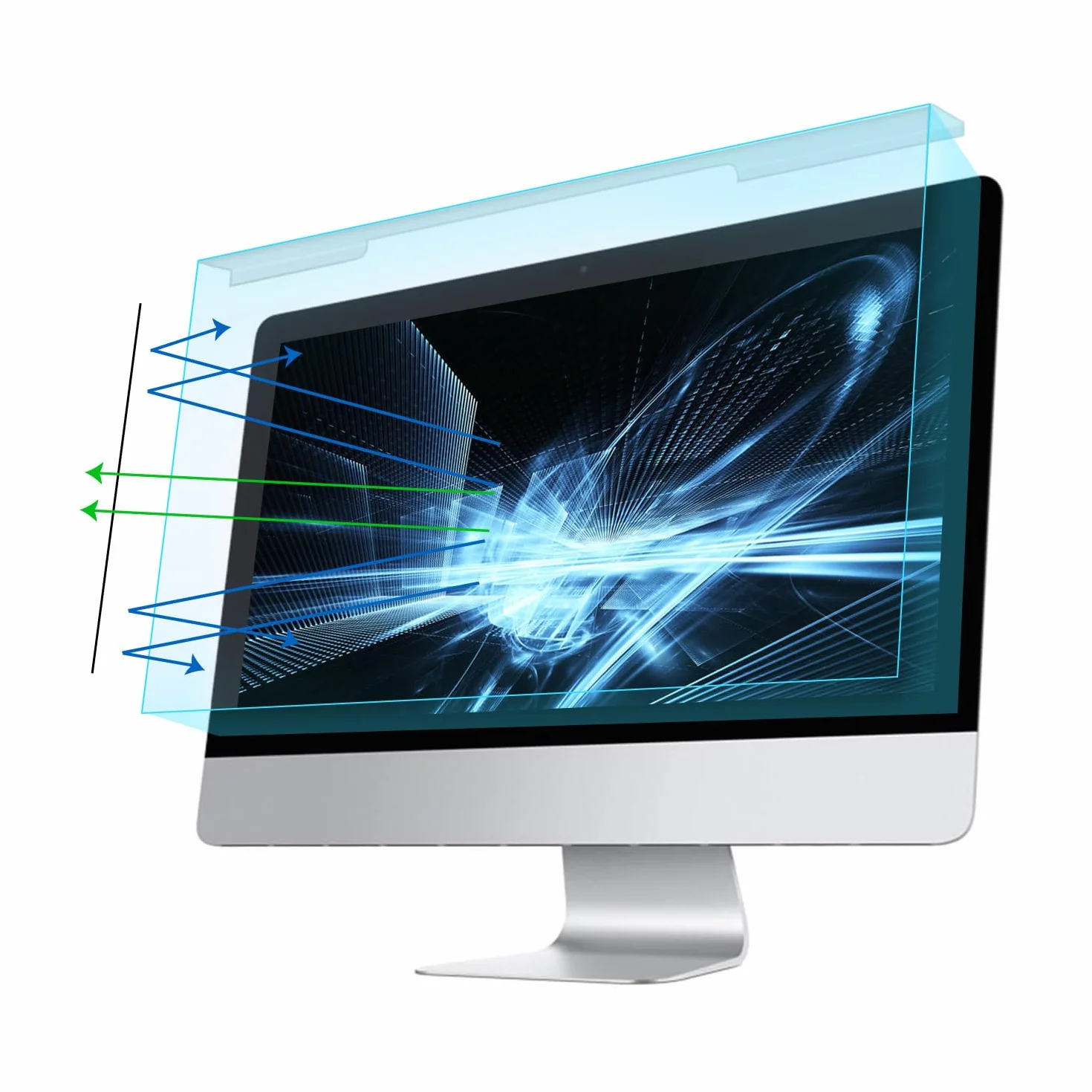 MOSISO 30-32 Pulgadas Protector de Pantalla Luz Anti-Azul Anti-UV Protección Ocular,para Diagonal 30/31/31,5/32 Pulgadas Monitor LED de Escritorio de Pantalla Ancha 16:9(71,8x42 cm/L x W)