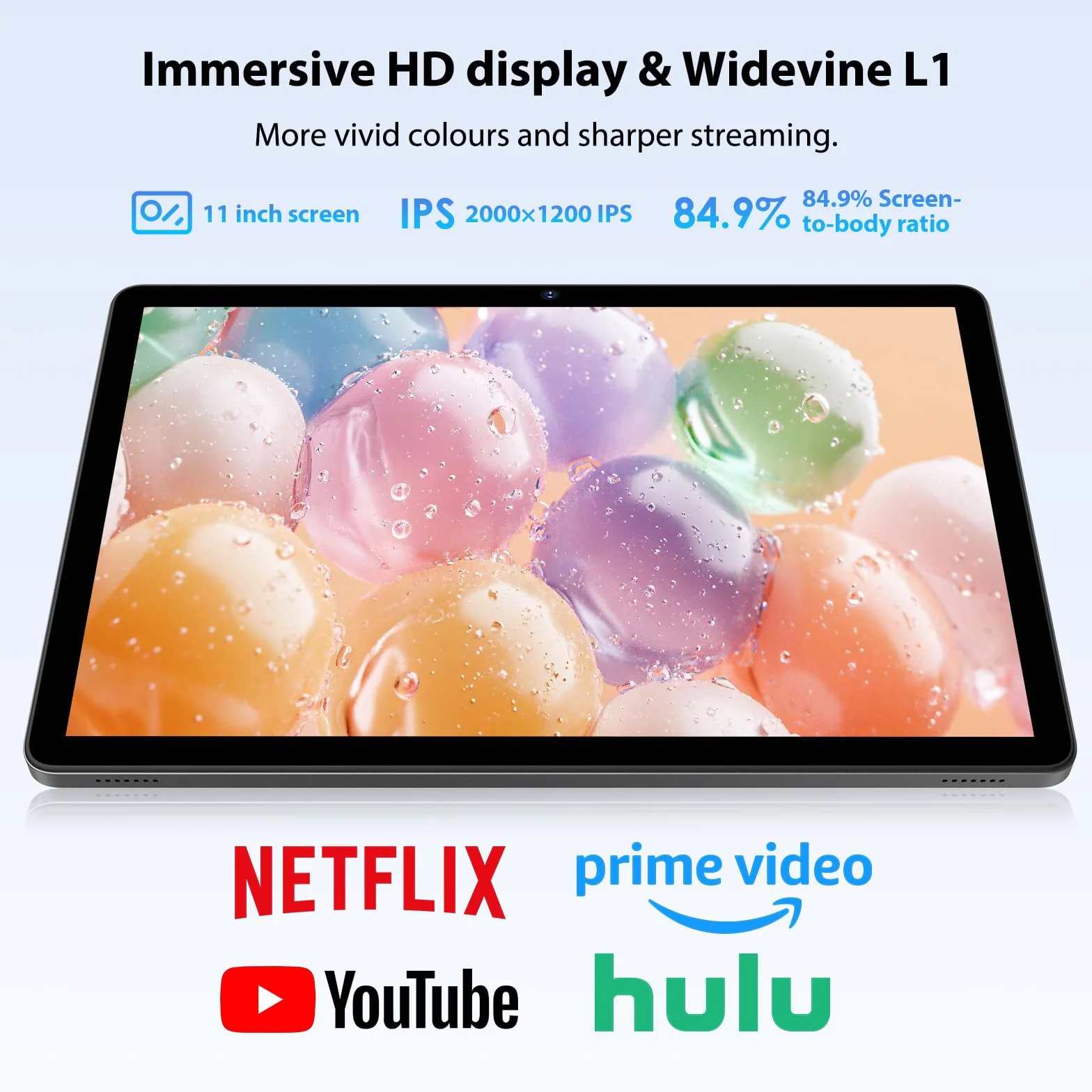 Tablet 11 Pulgadas Android 16 con 36GB RAM+512GB ROM (2TB TF), 4G LTE & 5G WiFi, Octa-Core 2.0GHz, 8000mAh, 13MP+8MP, Widevine L1,Gemini AI, GPS, BT 5.0, Tablet con Teclado, Gris