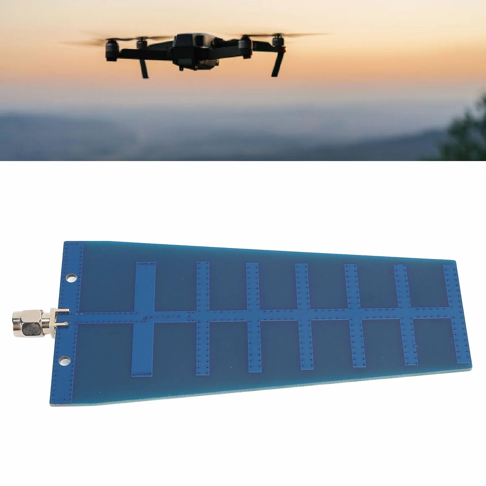 Antena Yagi PCB Direccional WiFi de Doble Banda de 12dBi 2,4 GHz, 5,8 GHz, Antena de Alta Ganancia para Adaptador de Red Inalámbrico, Enrutador, Control Remoto de Drones