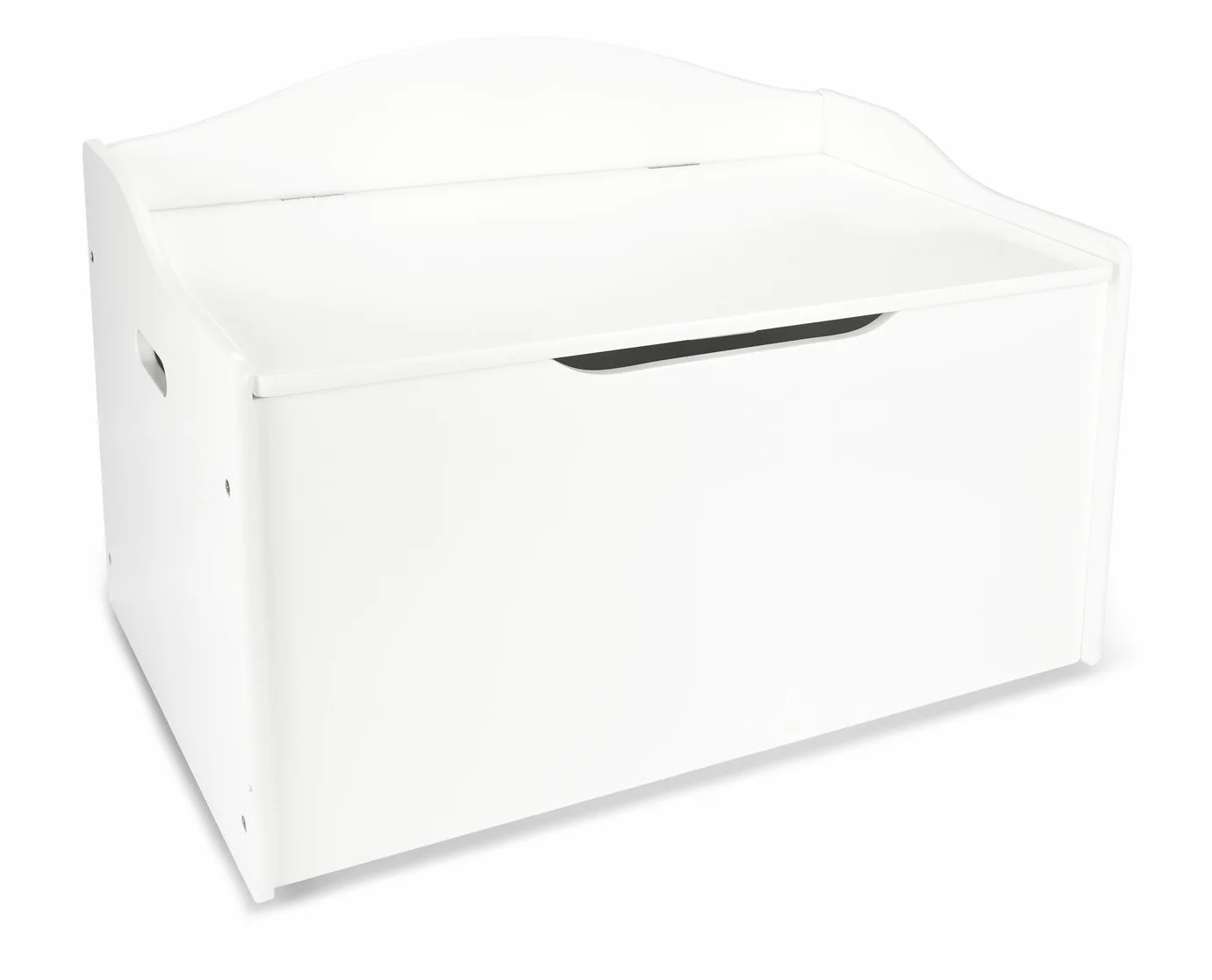 Leomark Caja de Madera Banco Almacenamiento Juguetes 68 x 42 x 46 cm Blanco