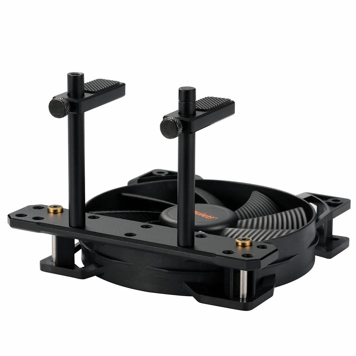 Soporte de GPU ajustable, barra doble, altura ajustable para tarjeta gráfica, soporte para tarjeta gráfica vertical, componentes de PC,aluminio (80-150 mm negro)