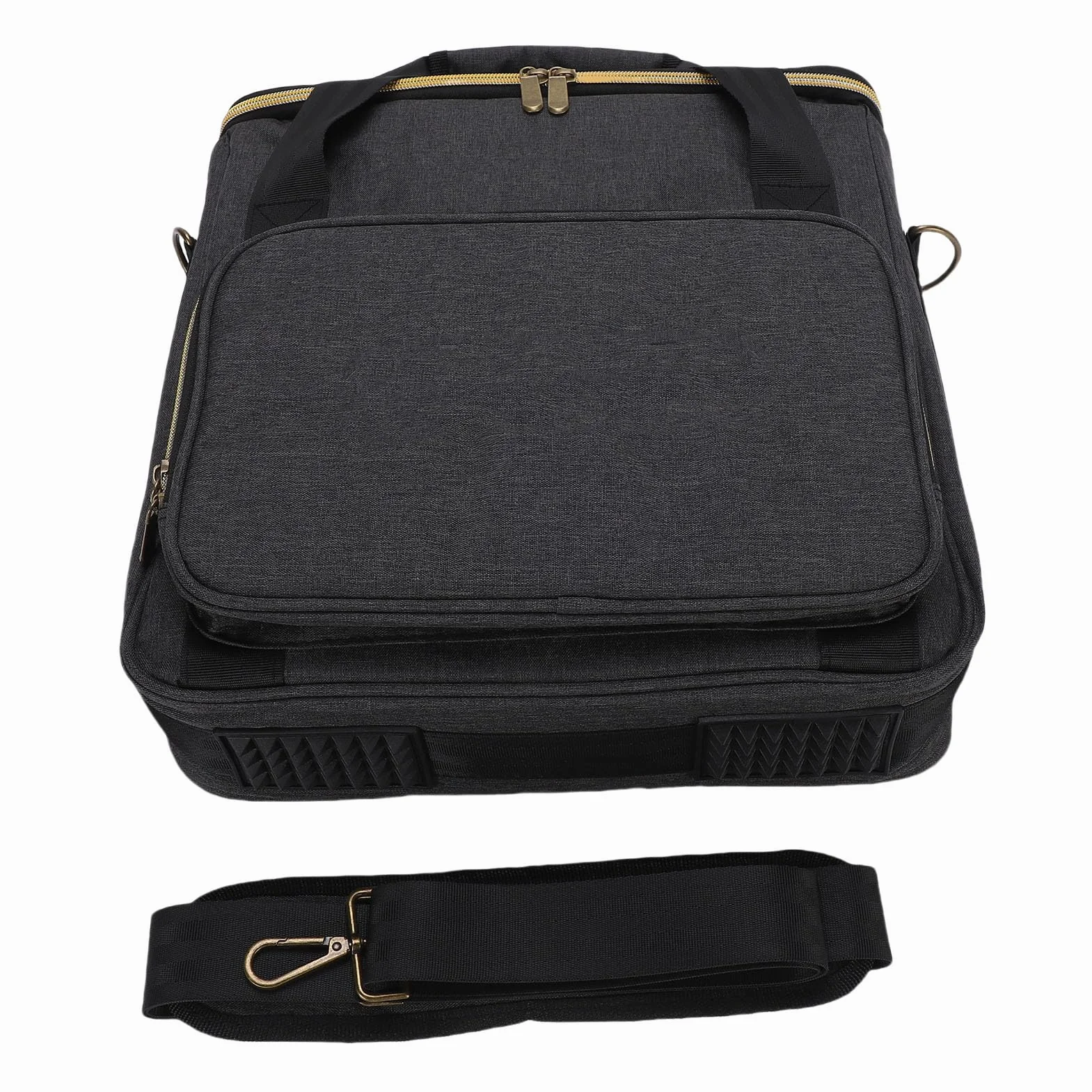 VB-02 Bolsa de Transporte para Discos de 7/10/12 Pulgadas, Capacidad para hasta 10 Discos, Tela catiónica con Acolchado Grueso y Forro Inferior, protección contra el Polvo con