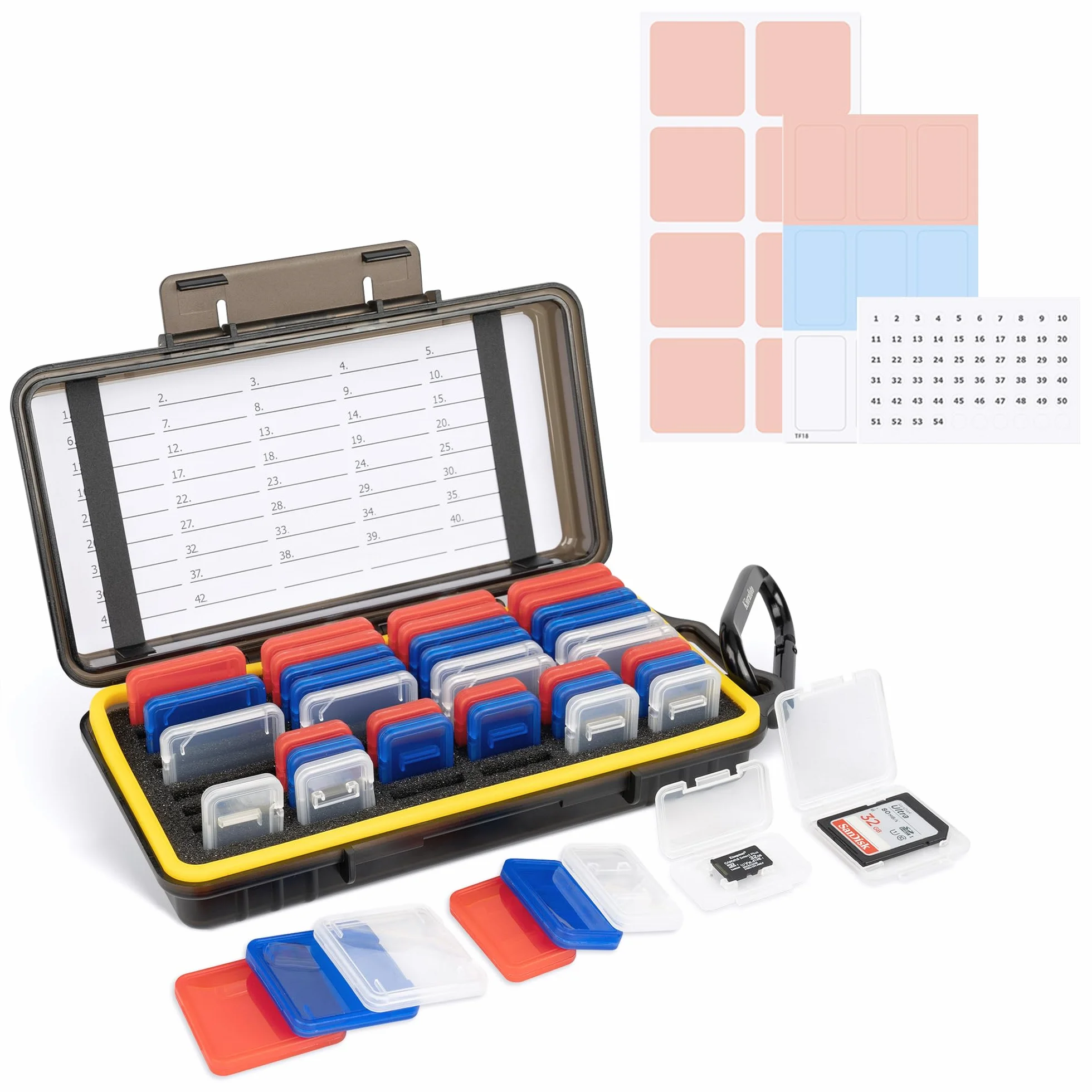 Funda para tarjeta de memoria, for 24 SD + 18 Micro SD (With Box)
