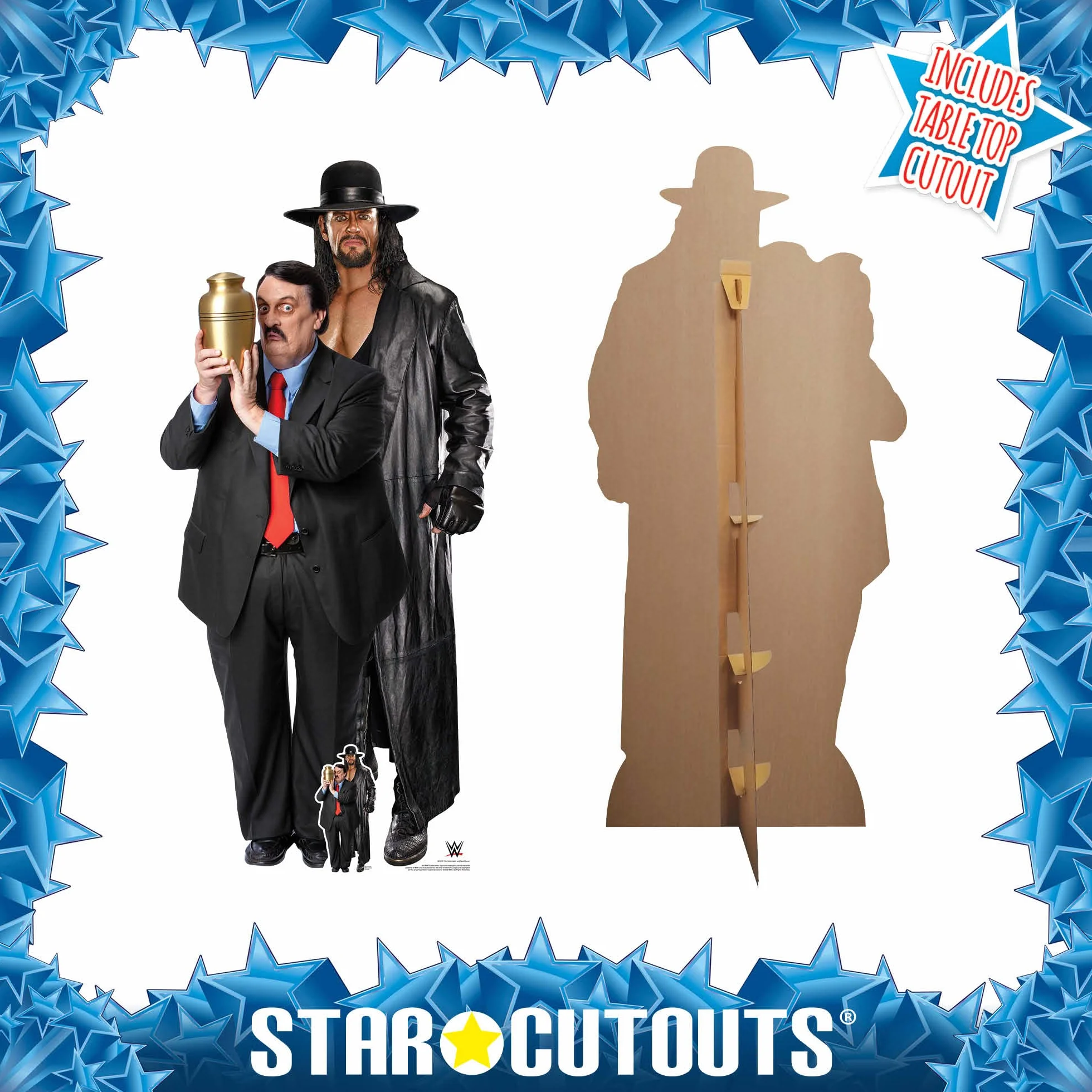 The Undertaker Paul Bearer WWE Real Size Cardboard Cutout with Mini