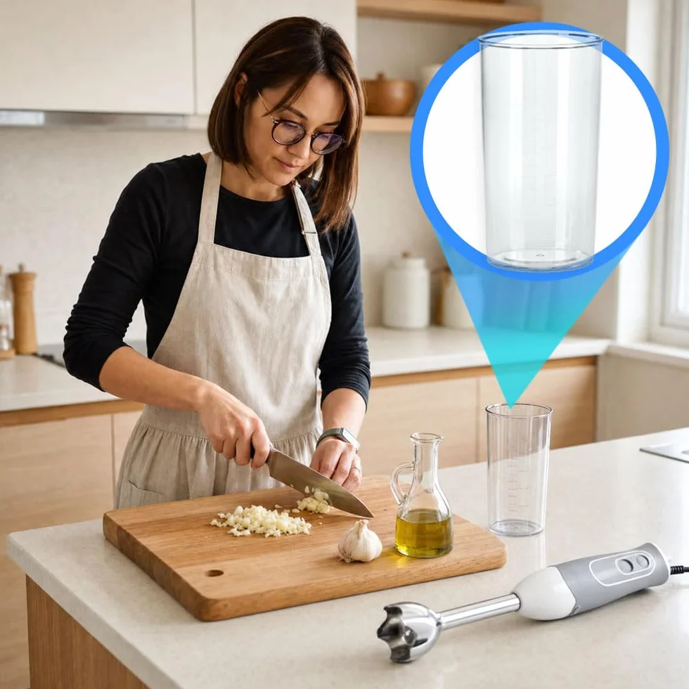 Anakel Home Vaso Medidor Transparente para Batidoras de Mano