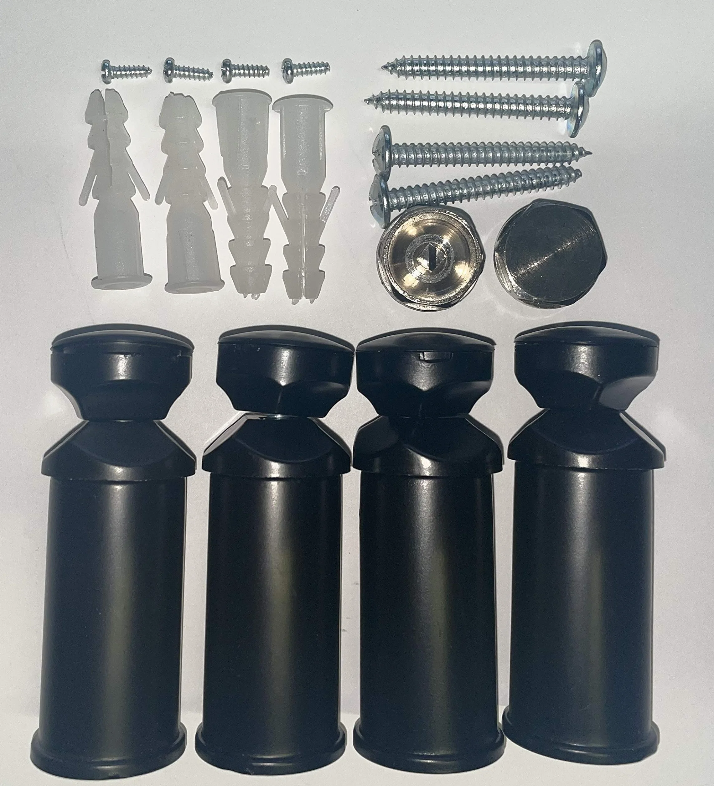 Soporte Para Radiador Toallero en Blanco Cromo Y Negro Adecuado Para Recto Y Curvo Radiador - 2. negro