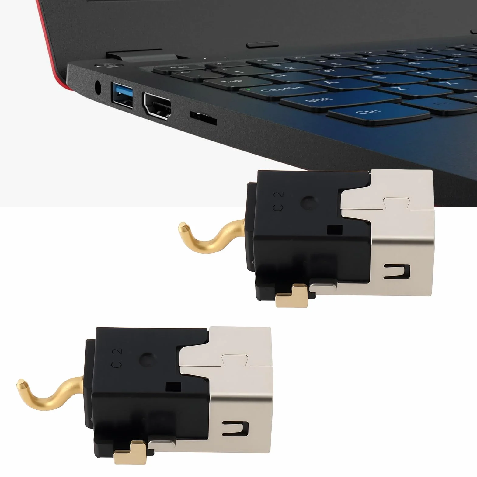 2 Puertos de Carga de CC de Repuesto Compatible con Lenovo IdeaPad 110S-11IBR 80WG