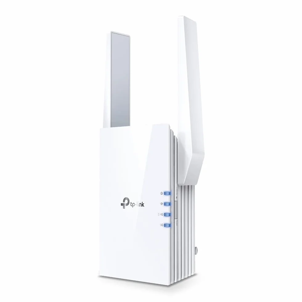 TP-Link RE705X - Repetidor Wi-Fi 6, Dual Band AX3000, Extensor de Cobertura Mesh con EasyMesh, Puerto Gigabit Ethernet y App Tether, Blanco
