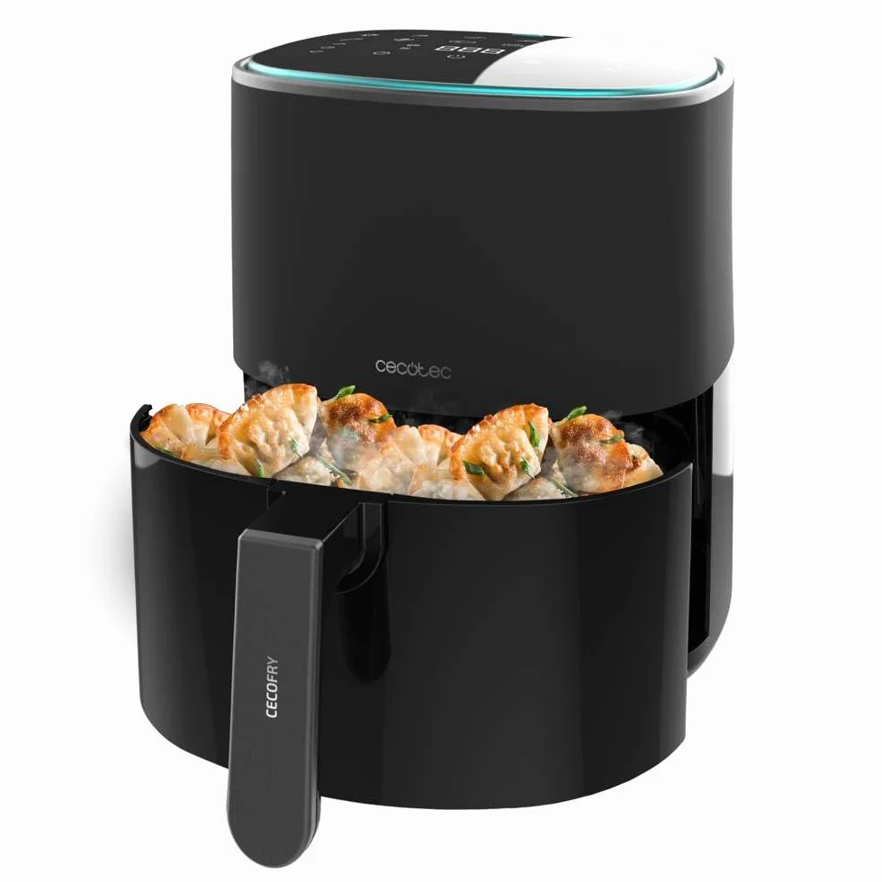 Cecotec Freidora de Aire sin Aceite 6,5L Cecofry Fantastik 6500 1700W PerfectCook 12 Modos Táctil 80-200ºC Negra