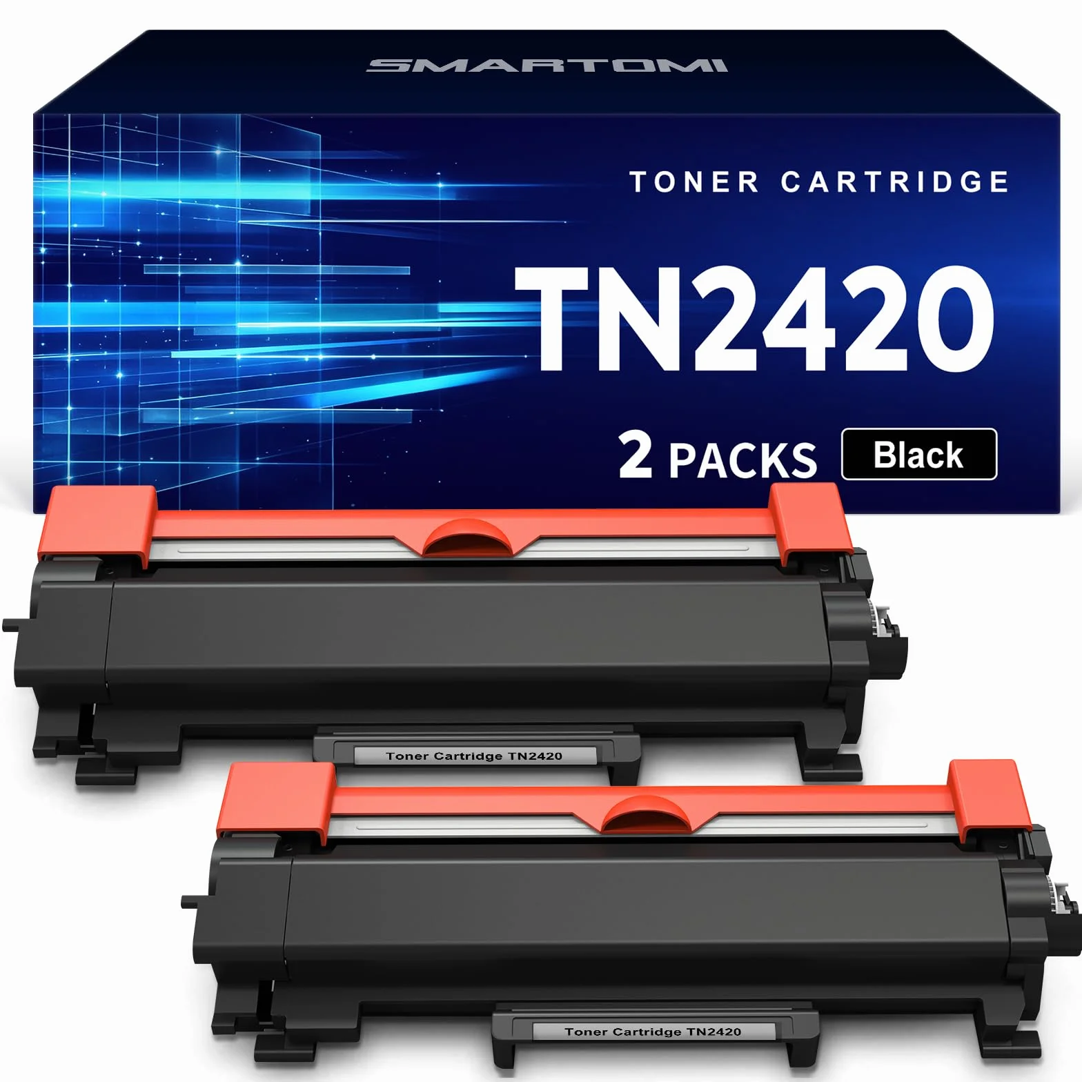 TN2420 Cartucho de Tóner Compatibles para Brother TN2420 TN-2420 para MFC L2710DW L2750DW L2710DN L2730DW DCP L2510D L2530DW L2550DN HL L2310D L2350DW (2 Negro)