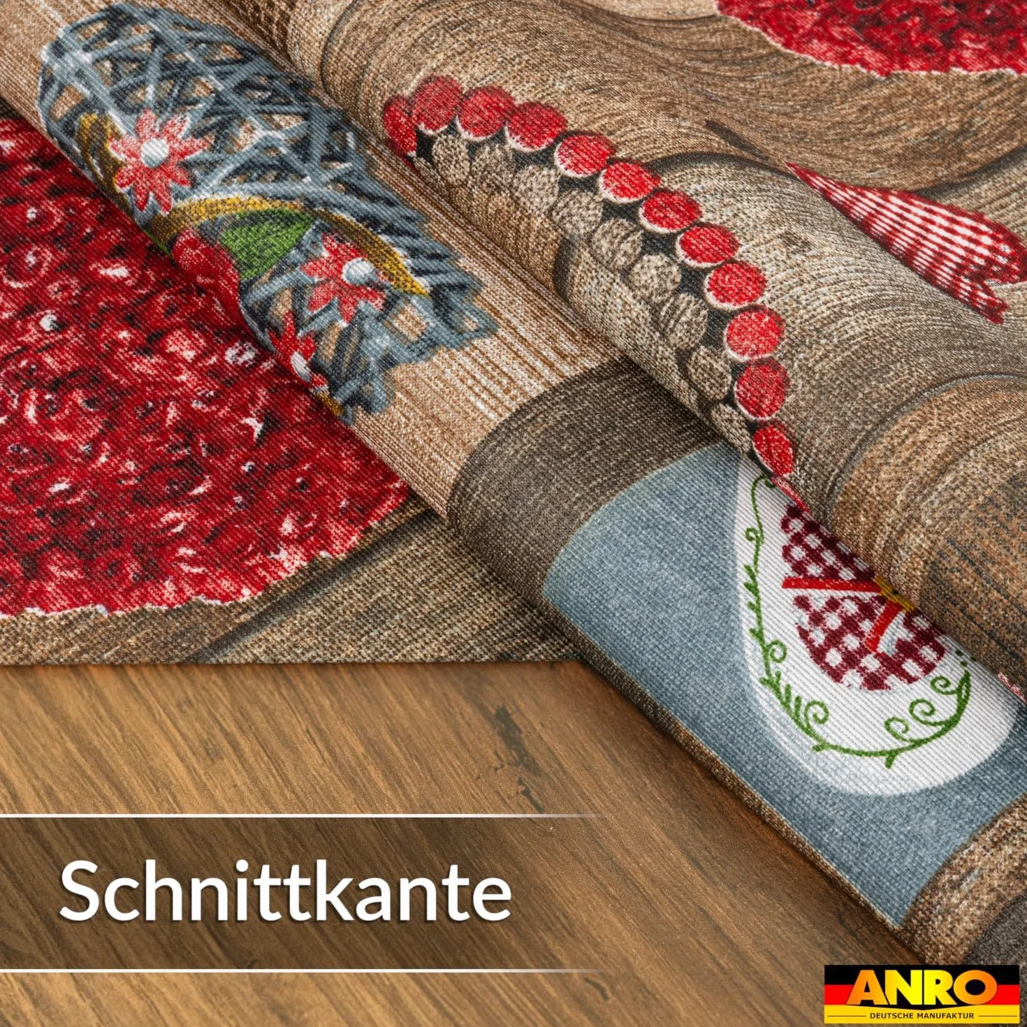ANRO Mantel Lavable Impermeable Efecto Loto 160x140 cm Ovalado Forma de Corazón