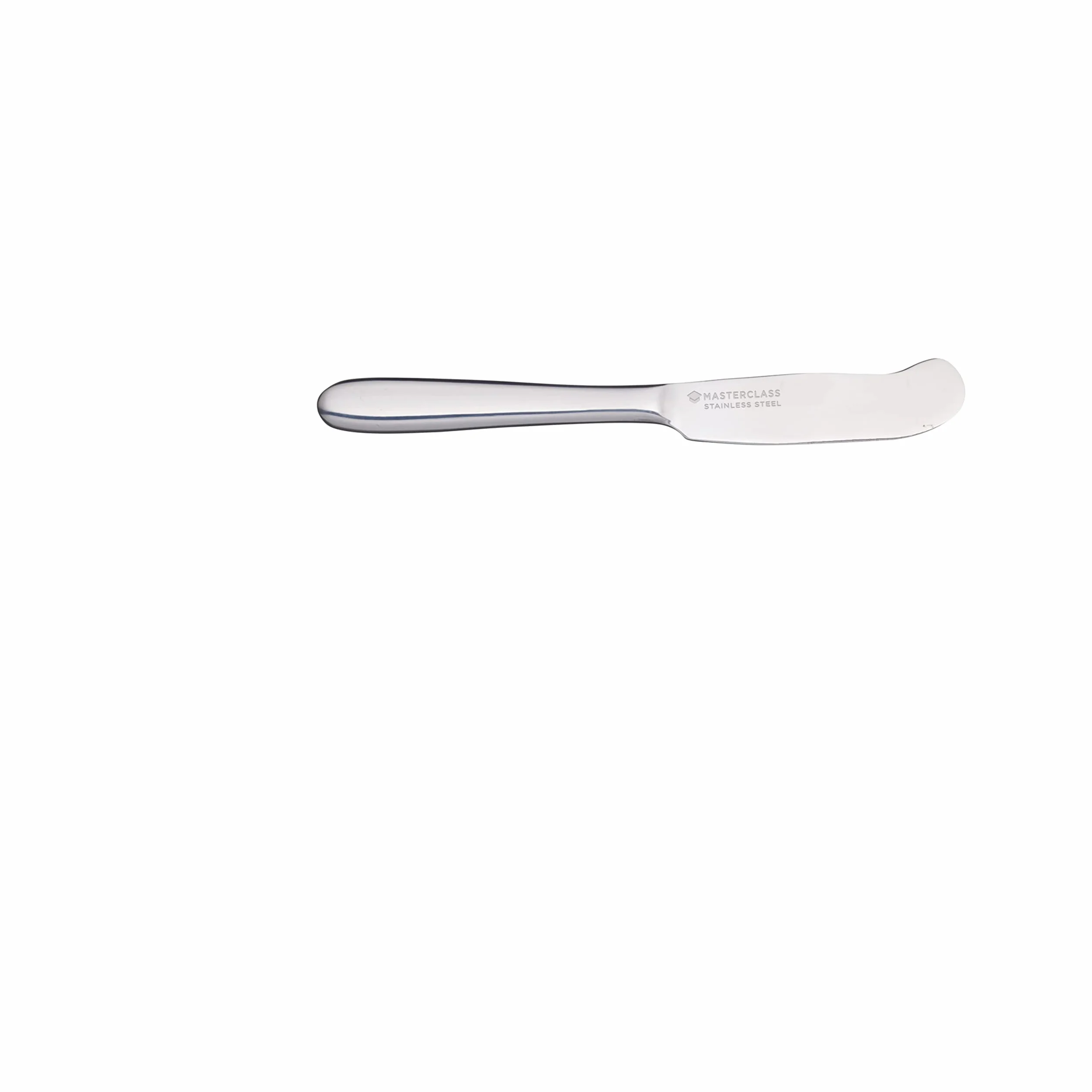 MasterClass Cuchillo para Mantequilla, Cuchillo de Acero Inoxidable para Untar, Fácil de Untar y Resistente al Óxido, Apto para Lavavajillas, 16cm