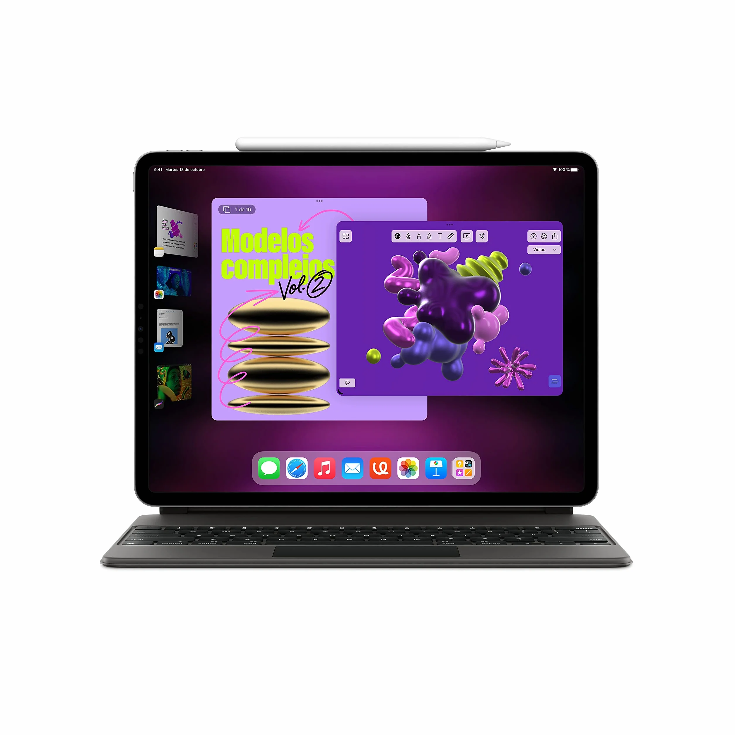 Apple 2022 11" iPad Pro (Wi-Fi, 128 GB) - Space Grau (4. Generation) (Reacondicionado)