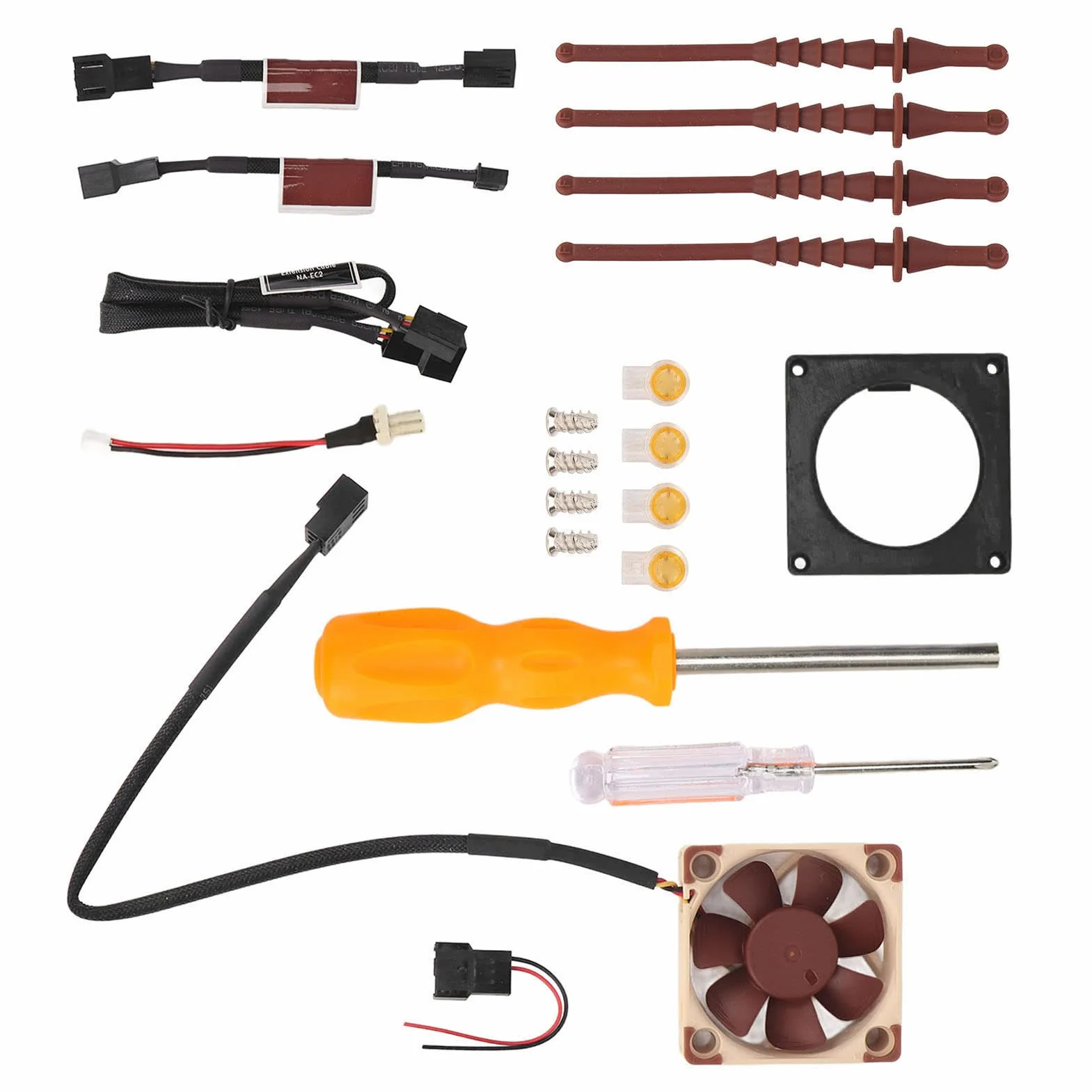 Kit de Actualización de Ventilador, Kit de Montaje de Impresión 3D de Ventilador para Noctua, Kit de Montaje de Ventilador de Refrigeración de Consola de Juegos de