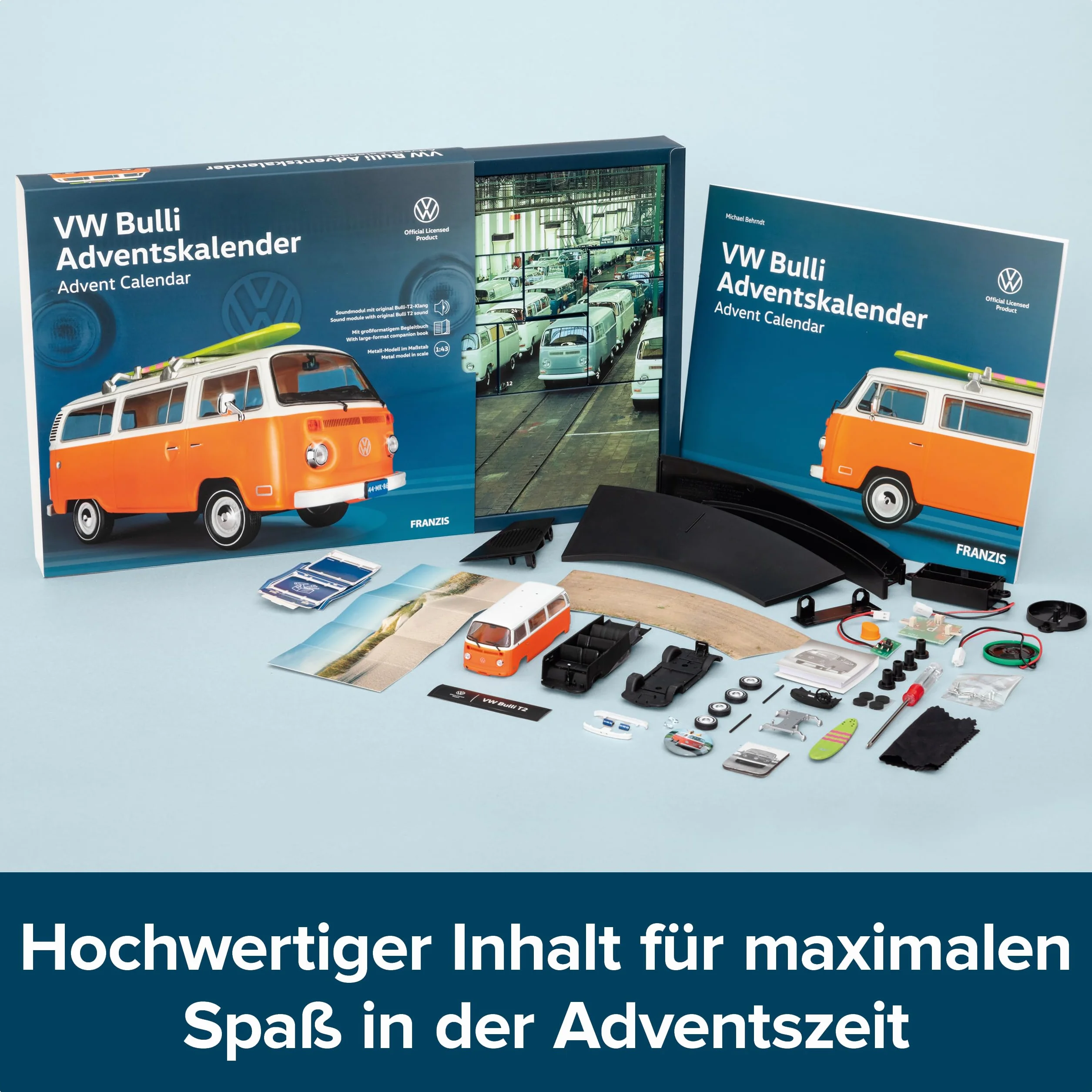 Calendario de Adviento VW Bulli con Módulo de Sonido