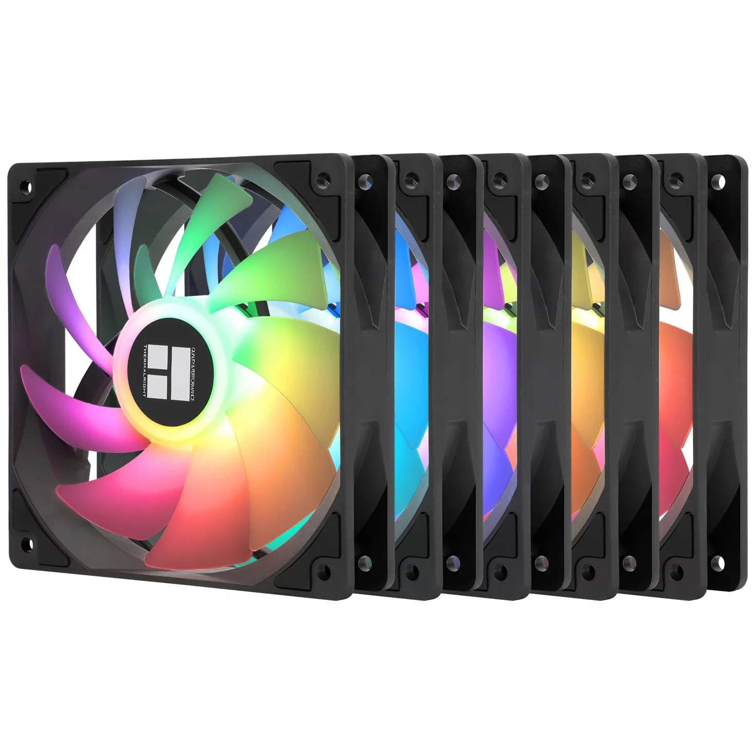 Thermalright TL-C12C-S X5 Ventilador de CPU de 120 mm ARGB, Silencioso Para Ordenador PWM Con Rodamiento S-FDB, Hasta 1550 RPM, Para PC