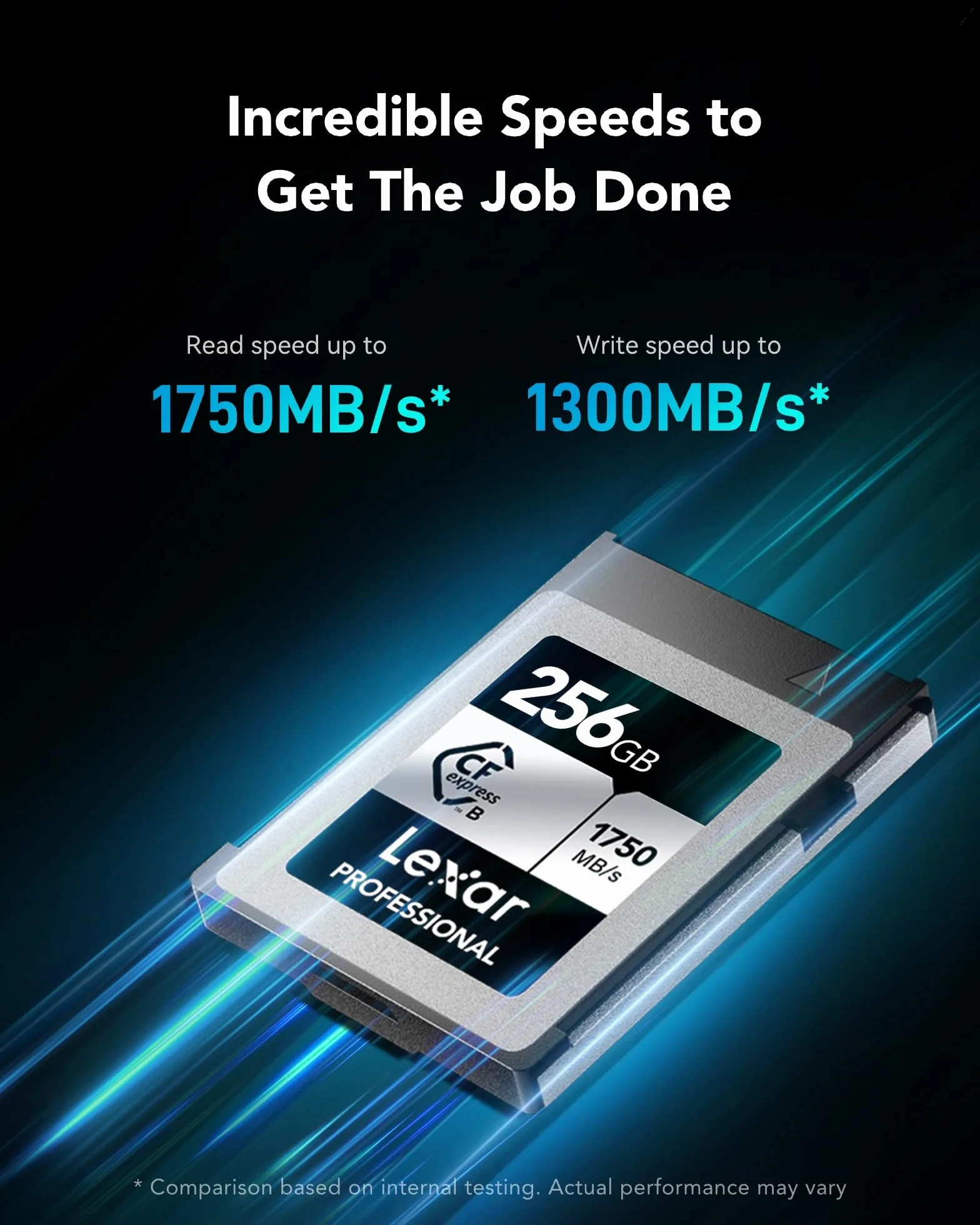 Lexar Professional Silver Series 256GB Tarjeta CFexpress Tipo B, Tarjeta CFe Lectura de hasta 1750 MB/s, Adopta PCIe Gen3x2, Tarjeta de Memoria CF Compatible con DSLR, cámara XQD (LCXEXSL256G-RNENG)