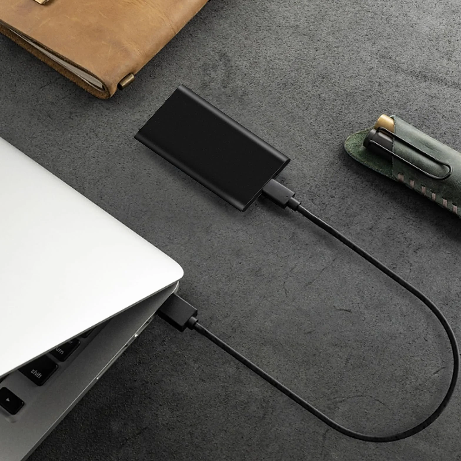 Watpot Disco Duro Externo 2TB USB Ultrafino Diseño Metálico Portátil para Mac, PC, Laptop, Ordenador, Smart TV