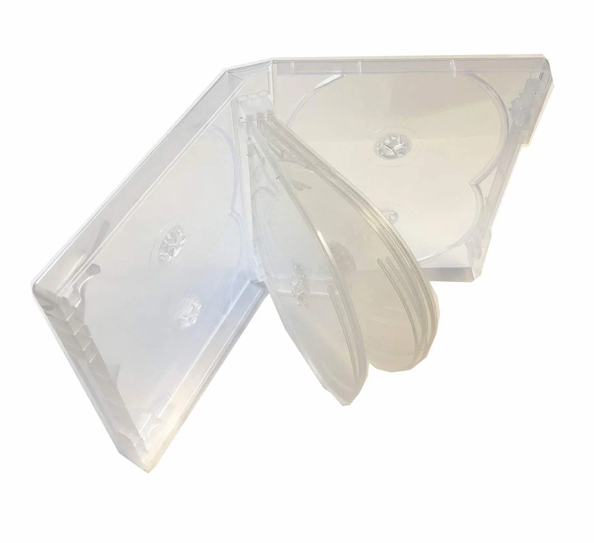 1 MegaDisc - Funda de repuesto para DVD (25 mm, 10 discos con bandejas)
